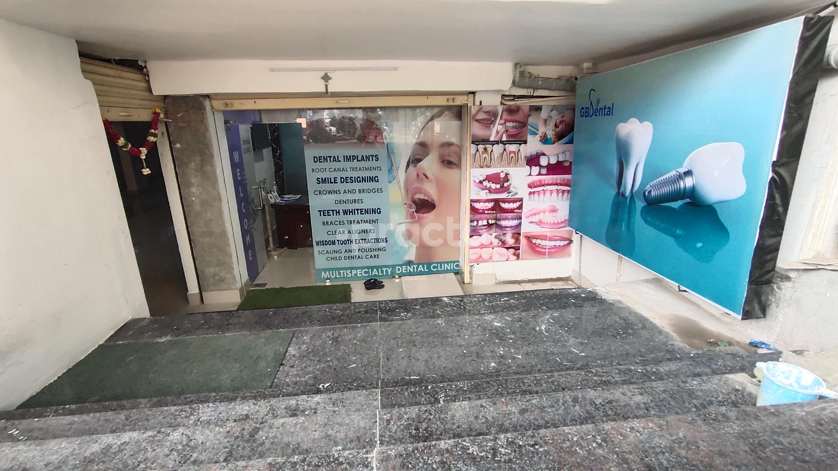 Entrance at GB Dental Hospital SR Nagar Hyderabad