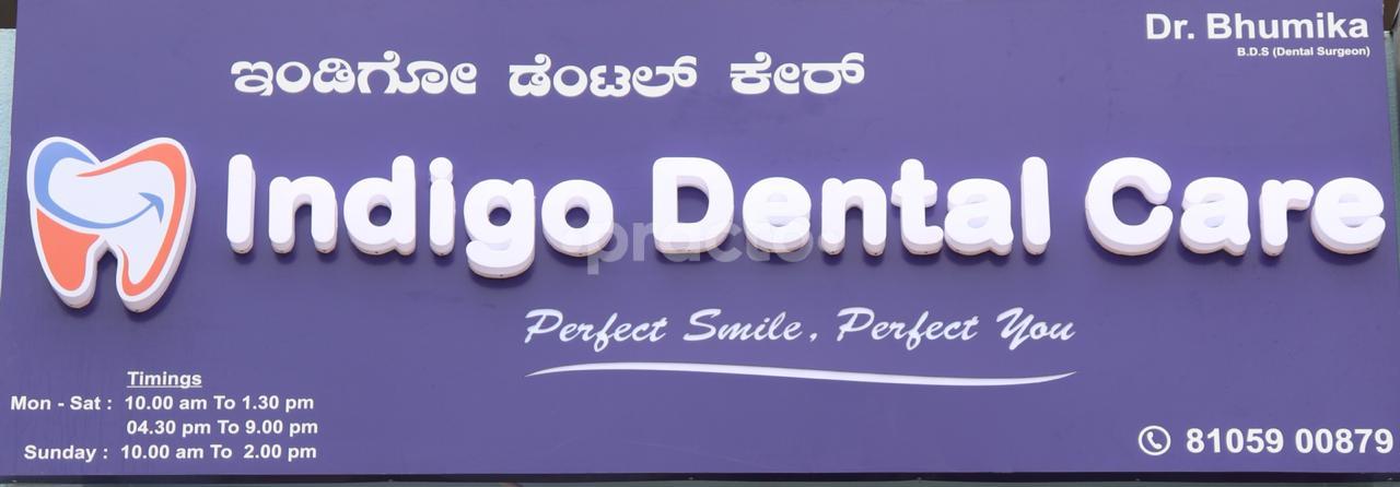 Entrance at Indigo Dental Care Kogilu Bangalore