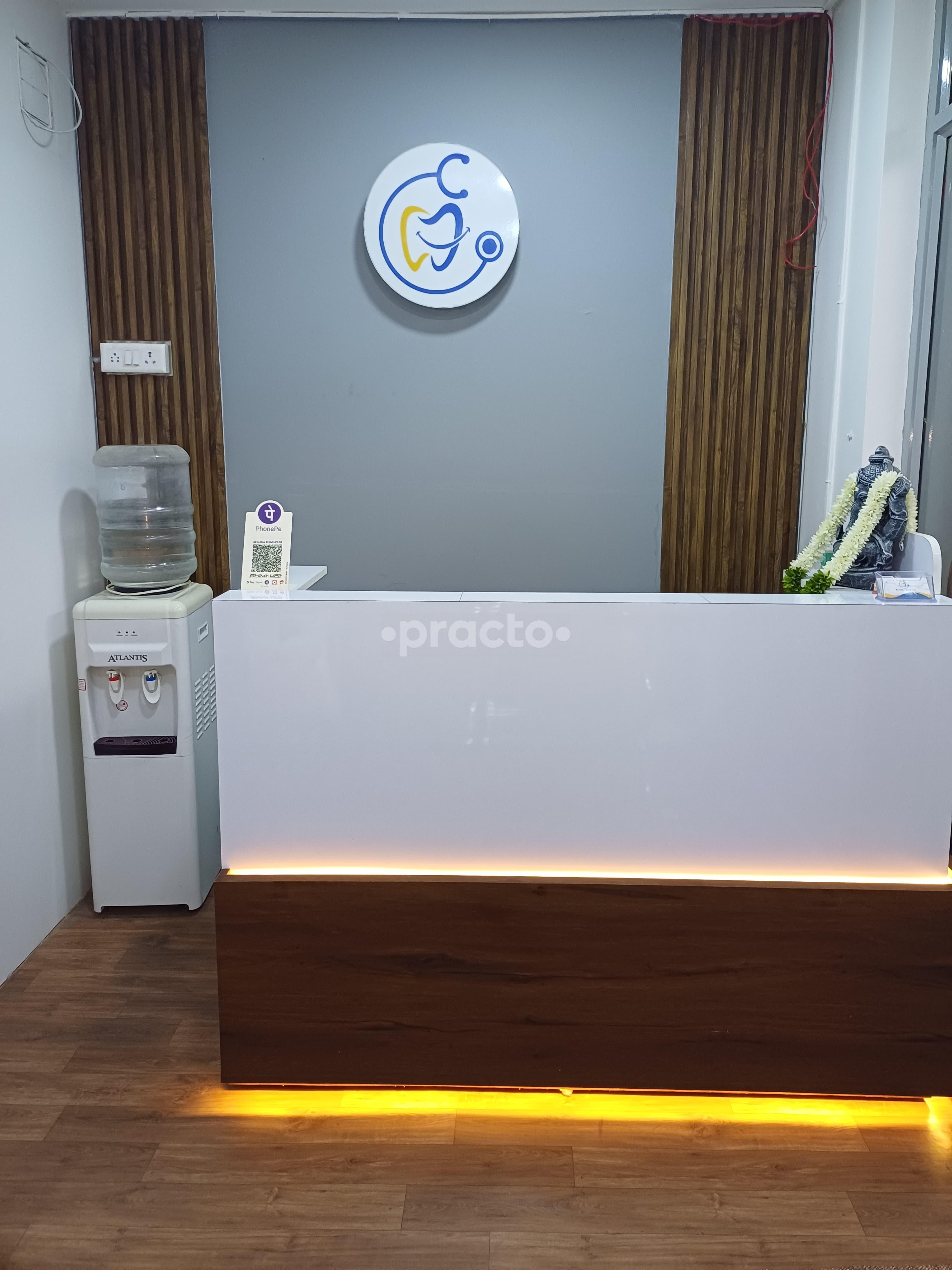 Reception Area at Dr.Chella's Dental Care Nolambur Chennai
