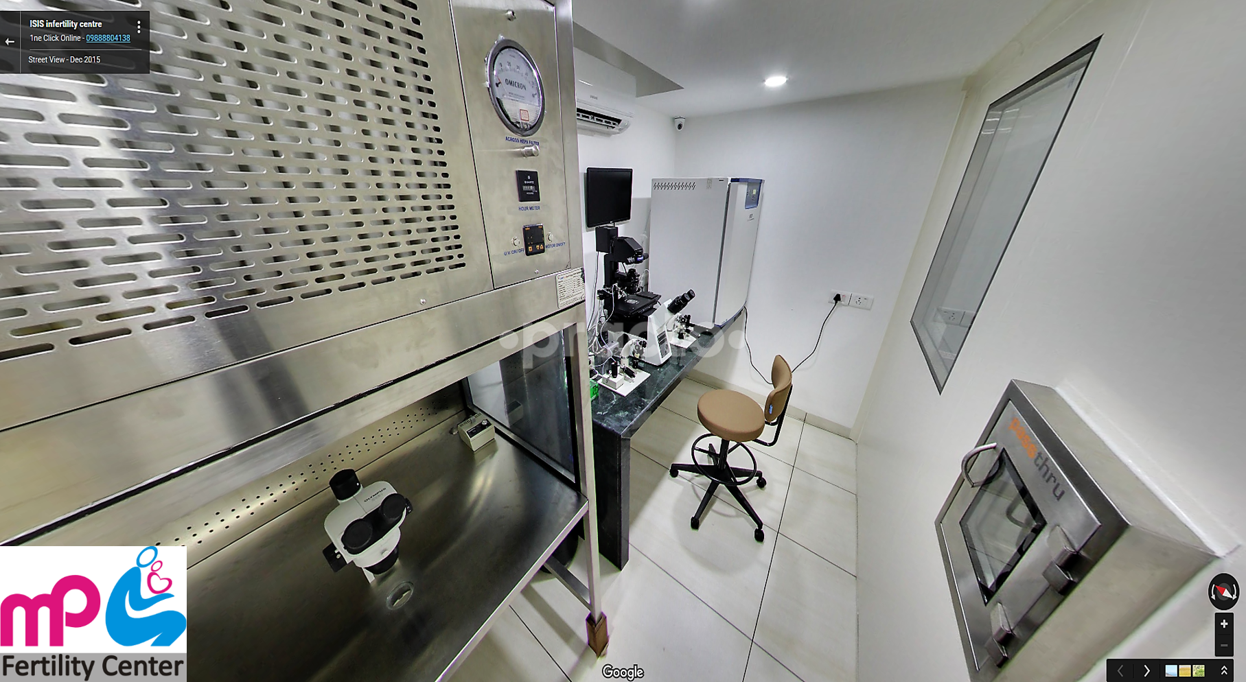 Labs at MP Fertility Clinic I.D.A. Racecourse Road Indore