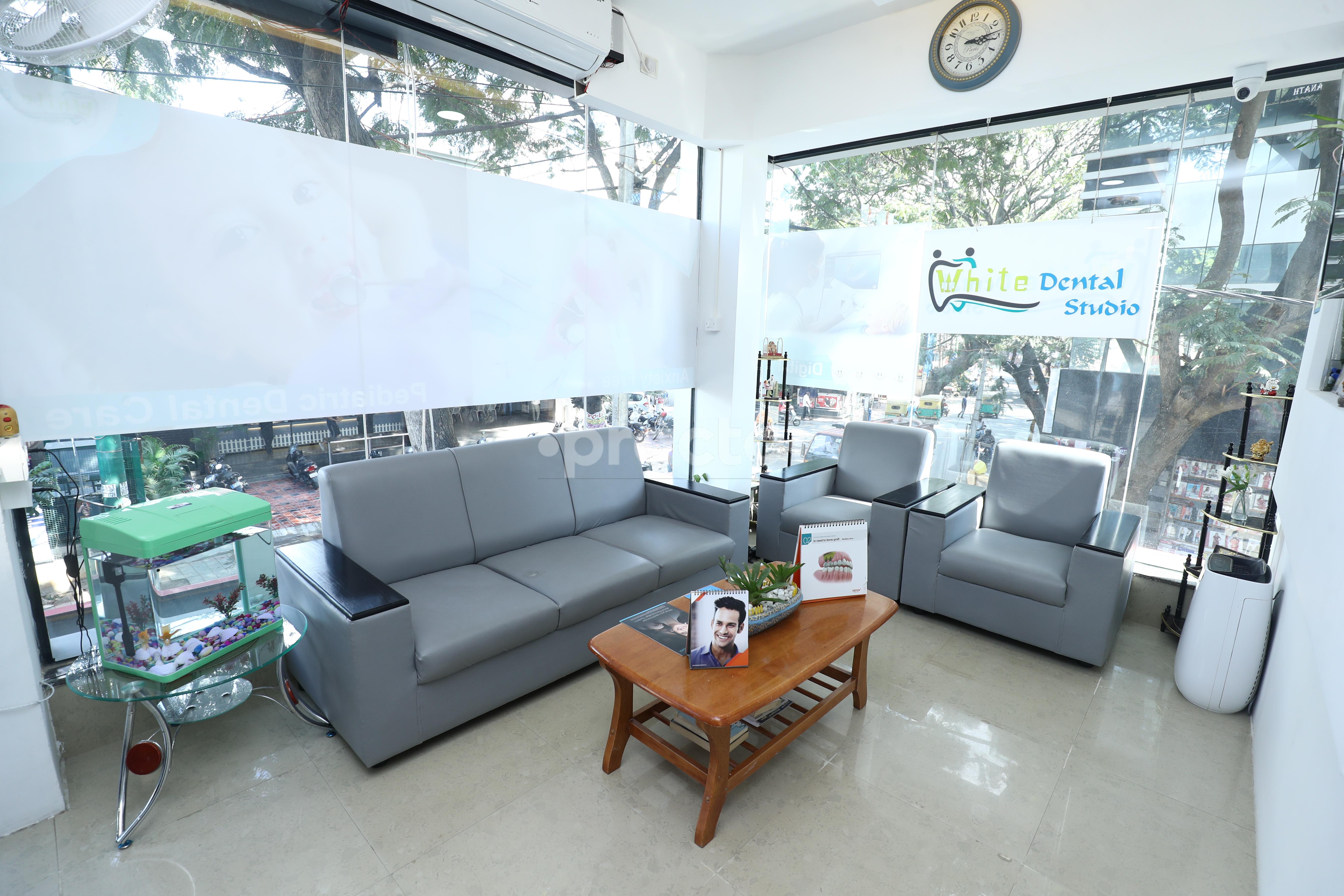 Waiting Area at White Dental Studio Sanjay Nagar Bangalore