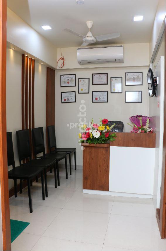 Reception Area at MK Smiles Dental Clinic Naupada Thane