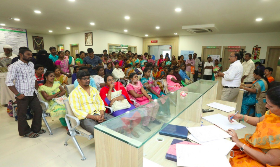 Reception at Sudha Hospitals - Women, Child Care & Fertility Centre Purasawakkam Chennai