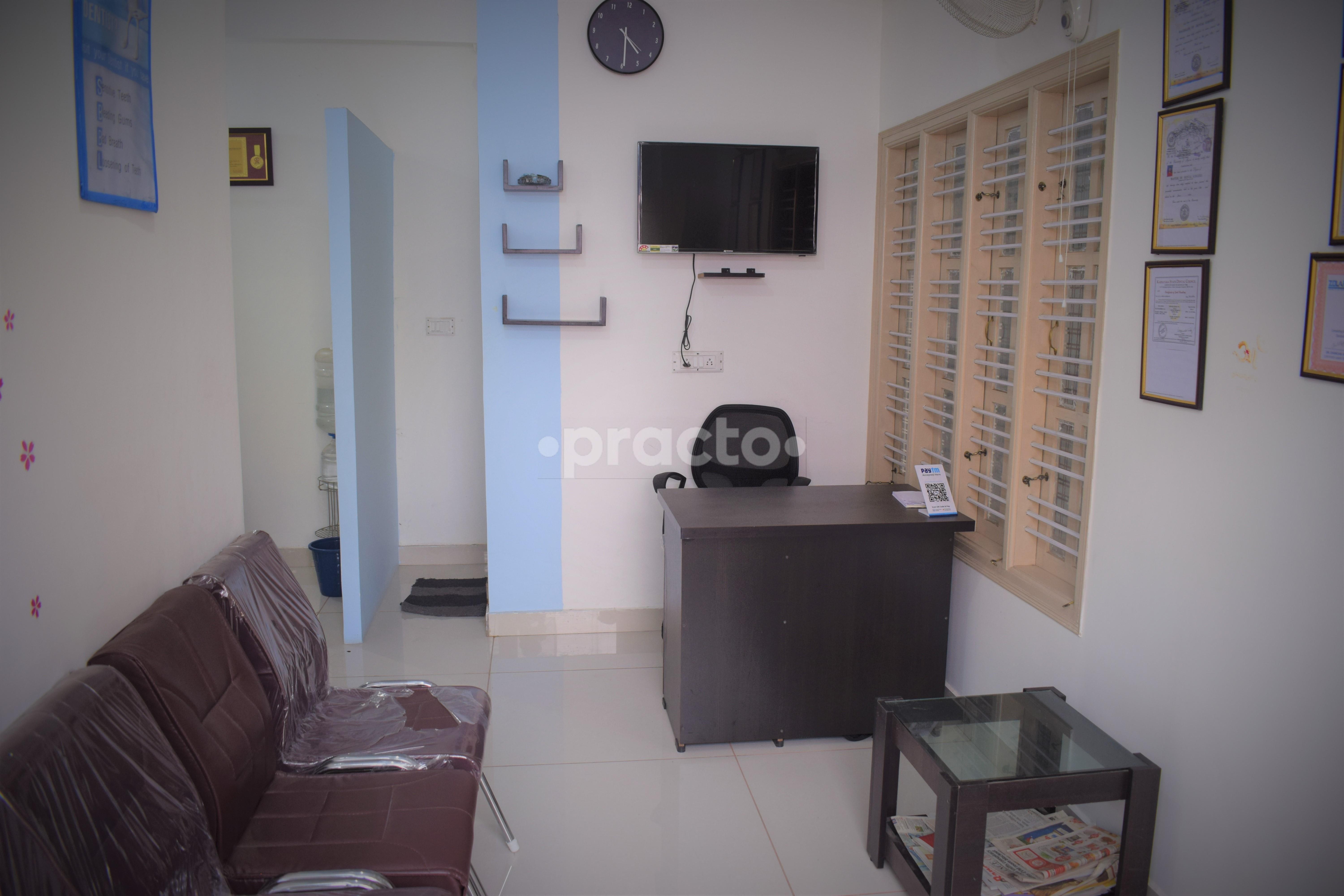 Reception at Smiles by Xperts Dental Clinic Kogilu Bangalore
