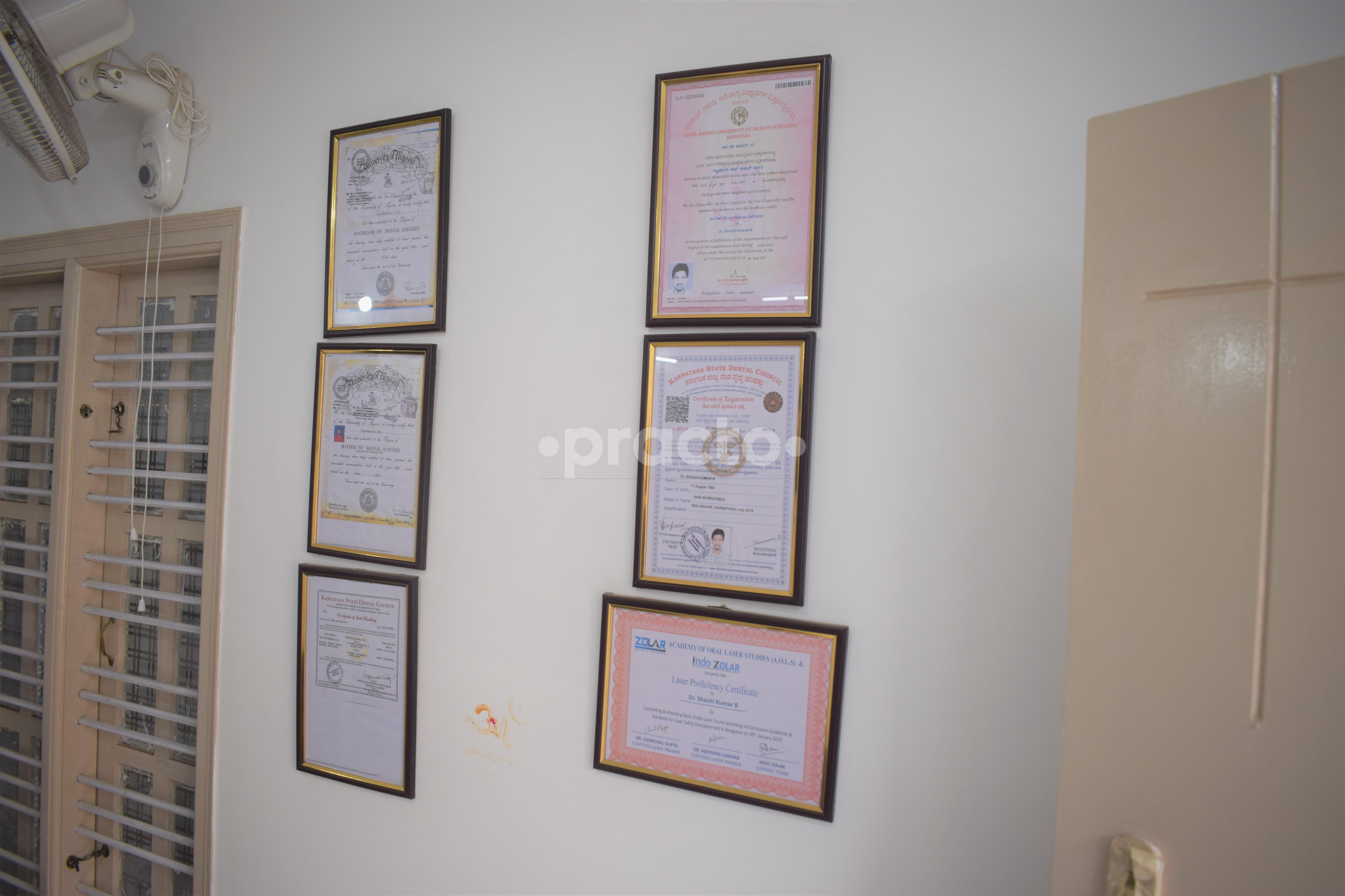 Reception at Smiles by Xperts Dental Clinic Kogilu Bangalore