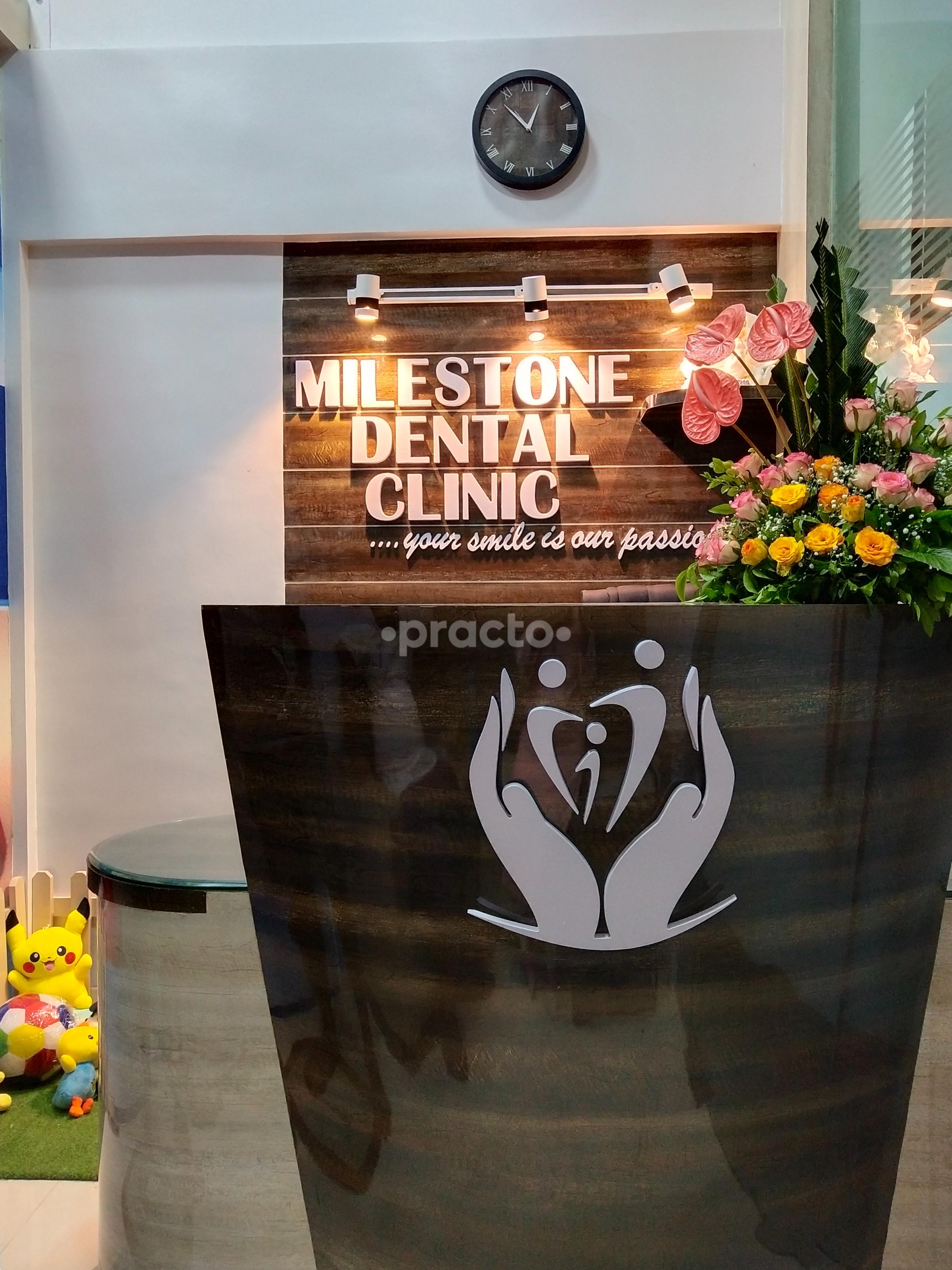 Reception at Milestone Dental Clinic Lohegaon Pune