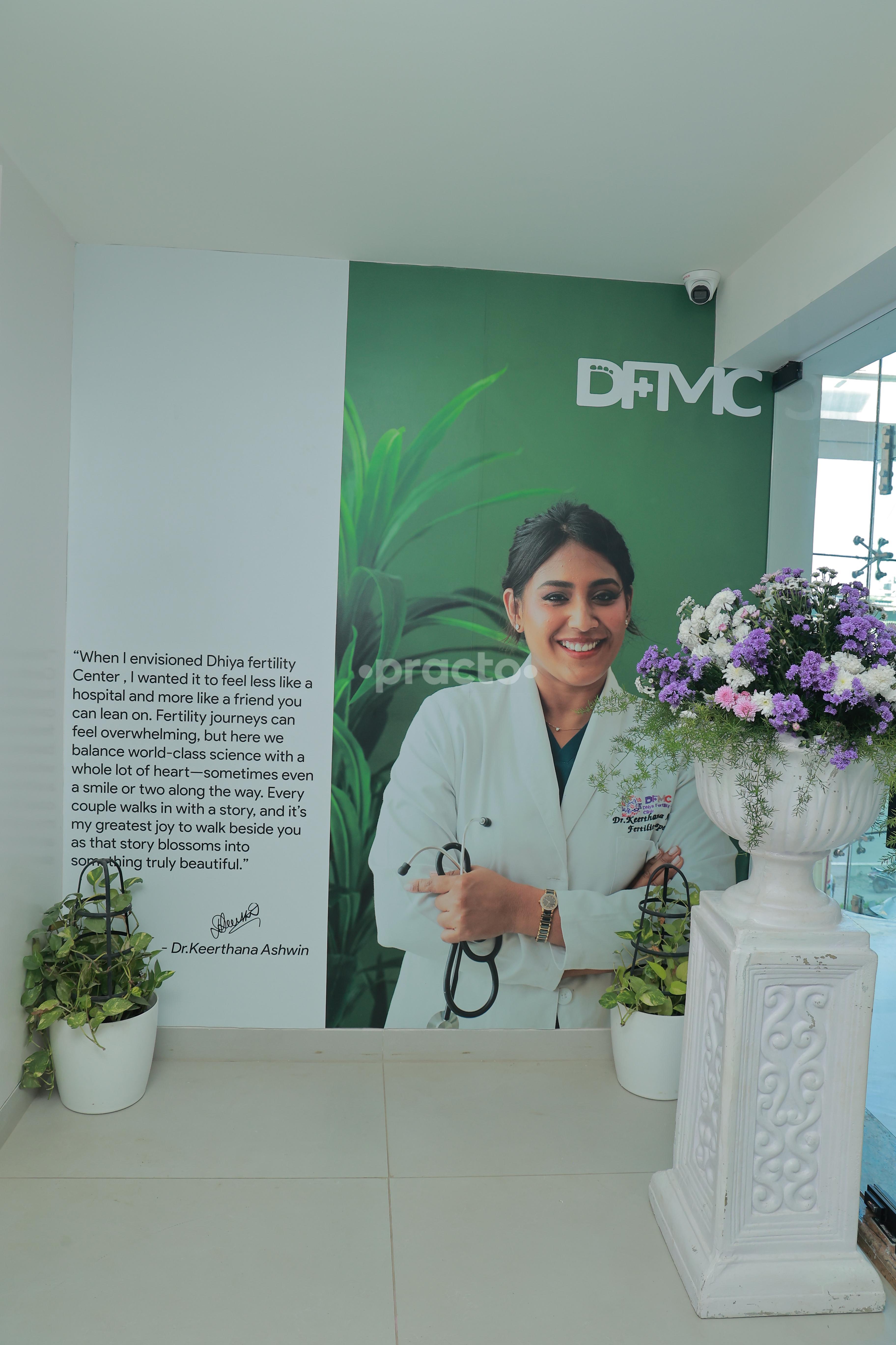 Waiting Area at Dhiya Fertility and Maternity Center Kandanchavadi Chennai