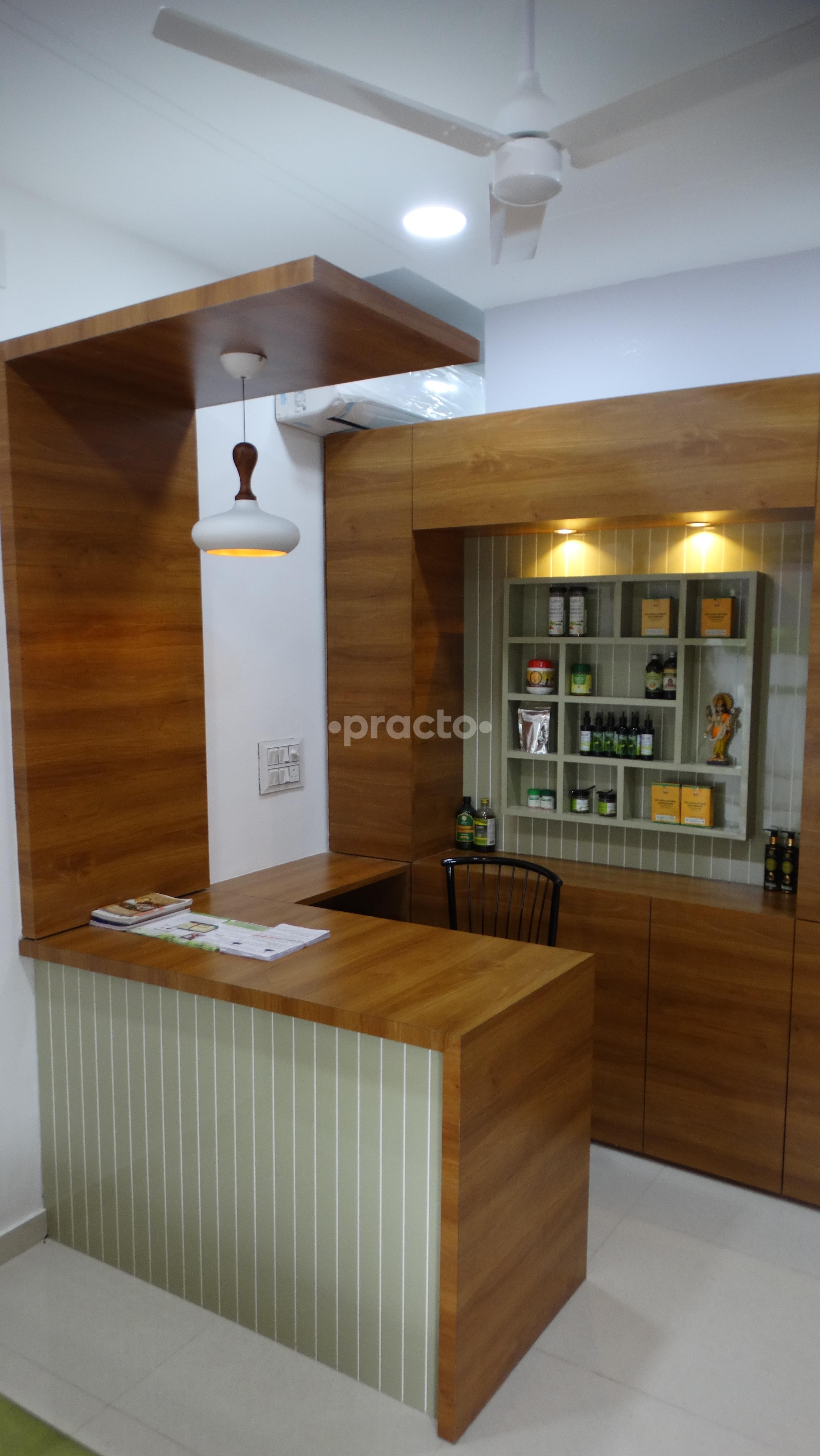 Reception Area at Shamlochan Ayurved Clinic & Panchakarma Centre Gotri Vadodara