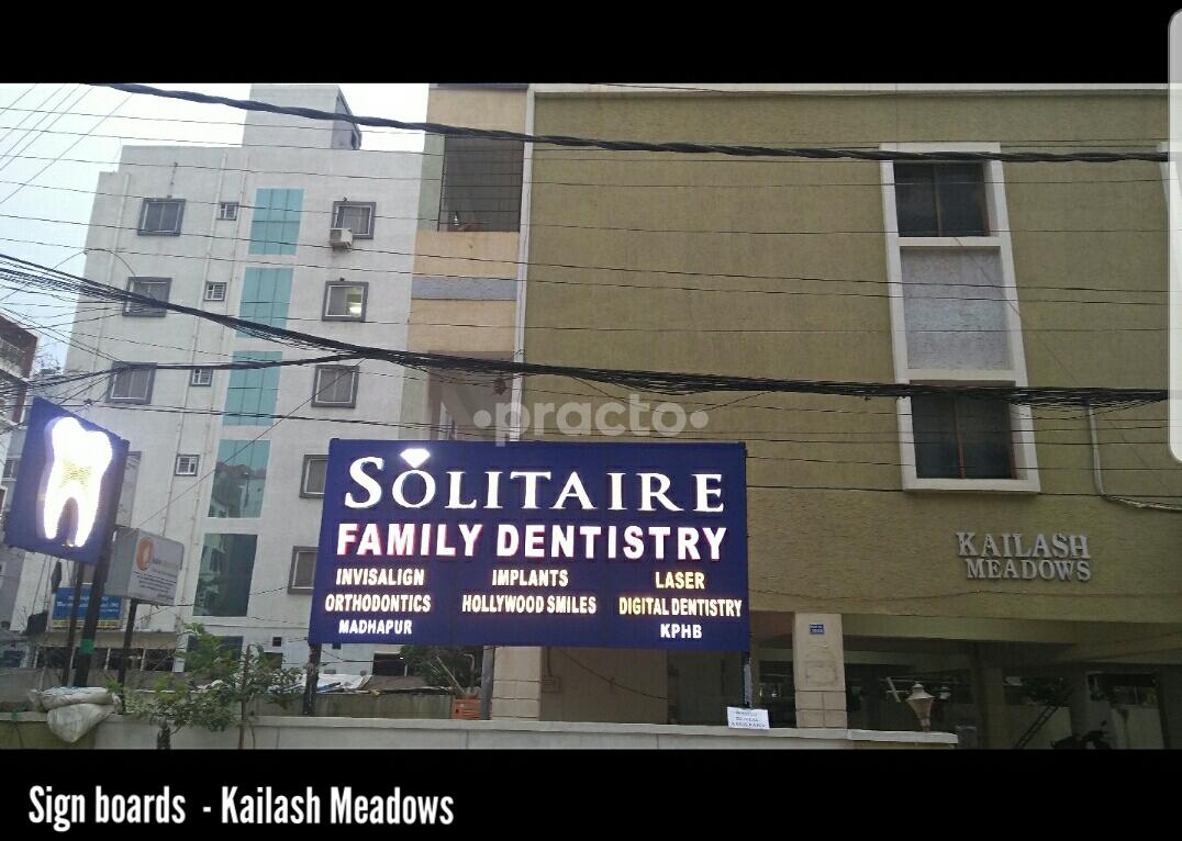 Entrance at Solitaire Family Dentistry Hitech City Hyderabad