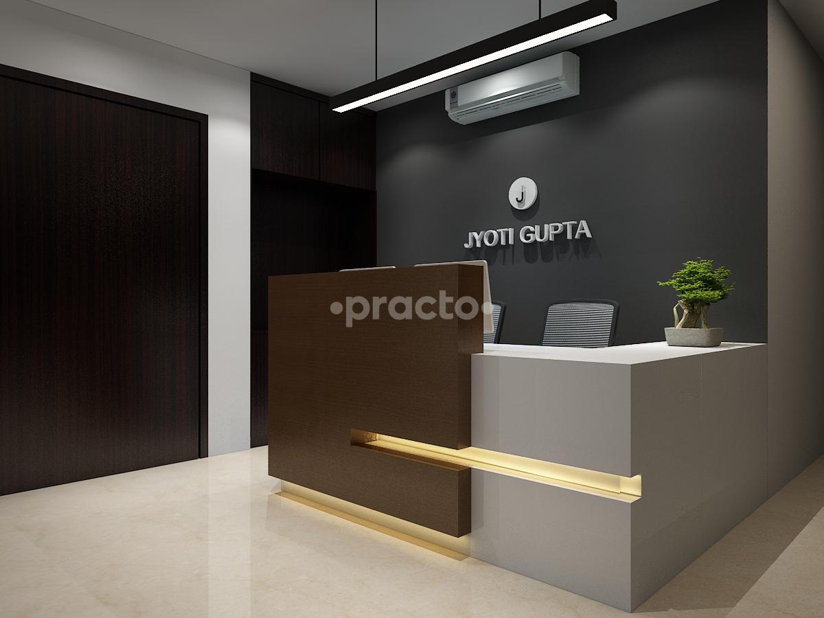 Reception at Dr Jyoti Gupta Dermatology Clinic Panchsheel Enclave Delhi