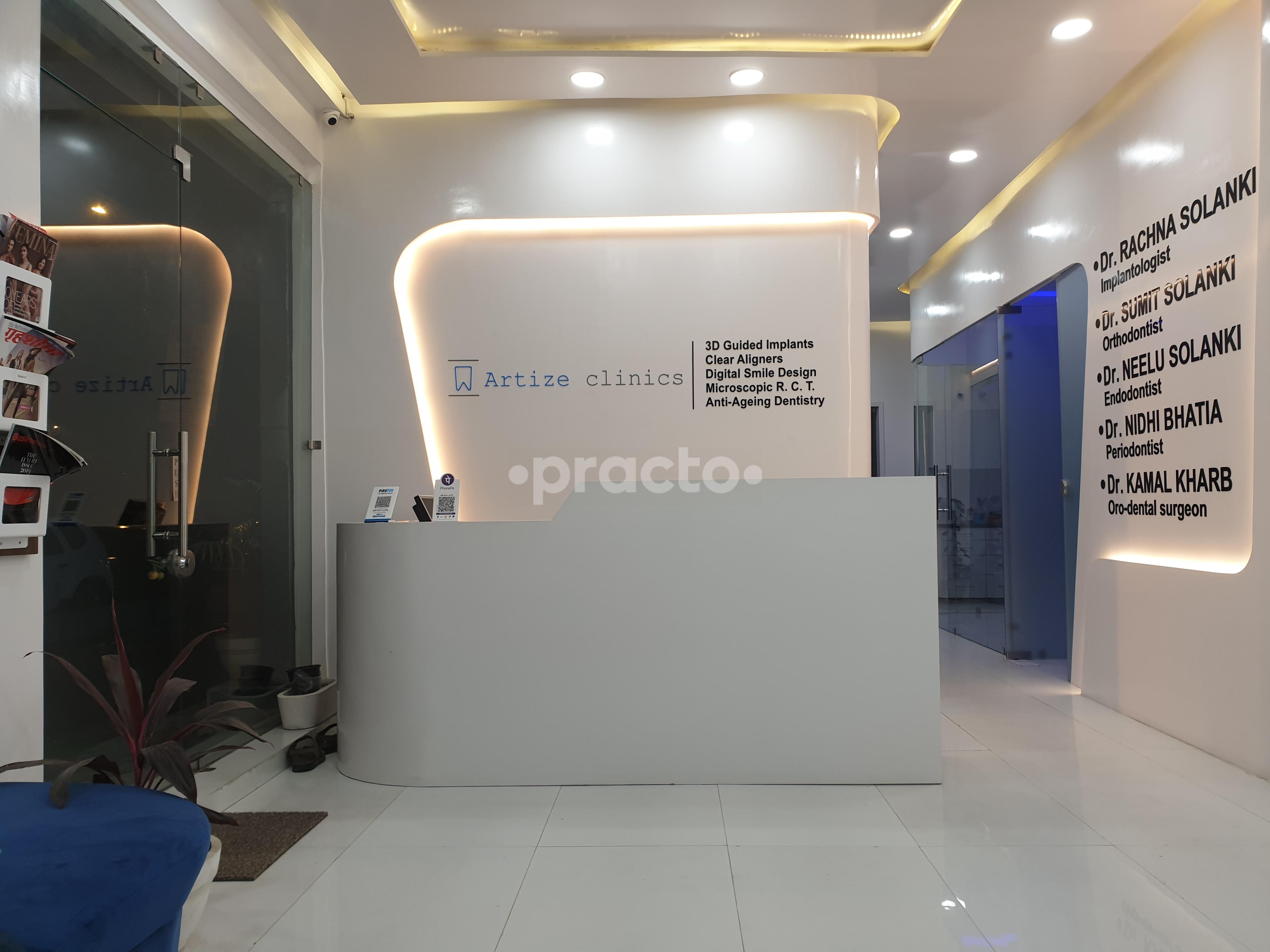 Reception Area at Artize Clinic Rohini Delhi