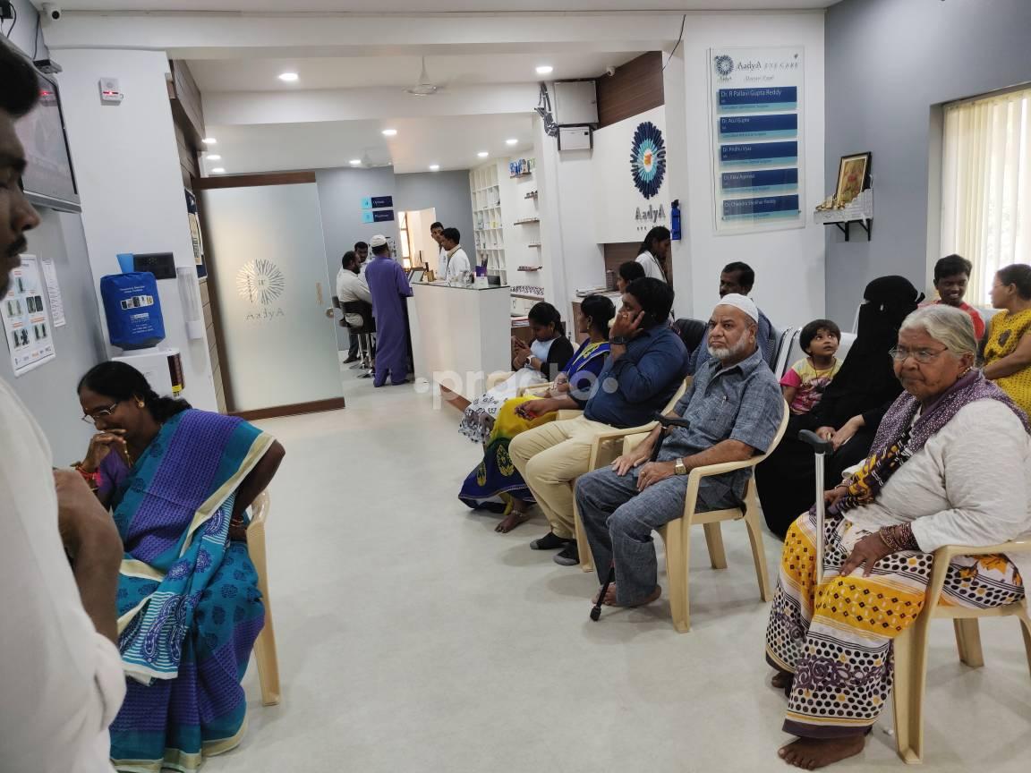 Waiting Area at AadyA Eye Care Gandhinagar Hyderabad