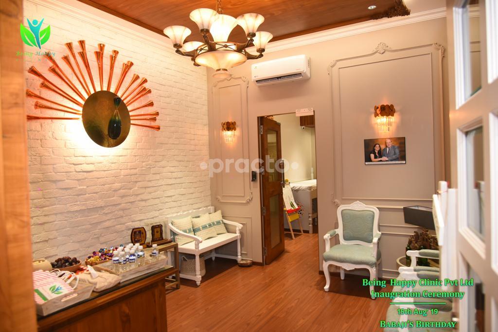 Reception at Being Happy Clinic Wakad Pune