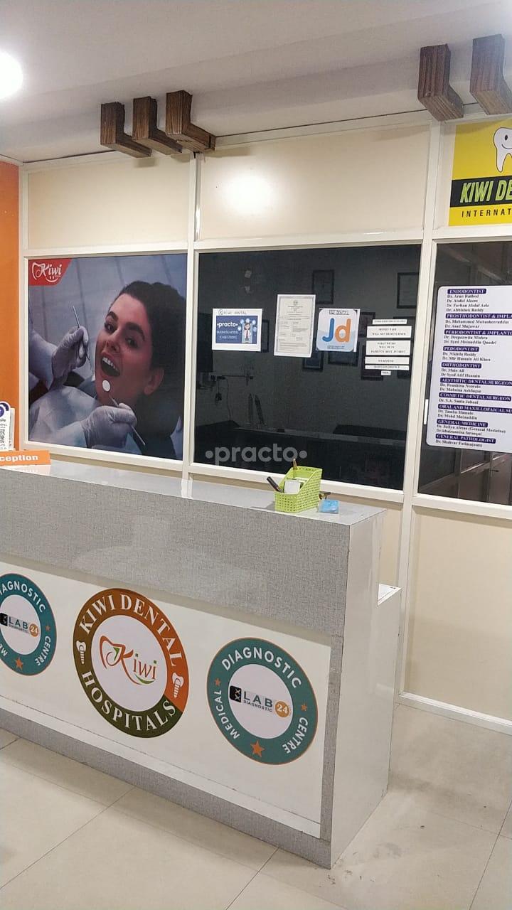 Reception Area at Kiwi Dental Tolichowki Hyderabad
