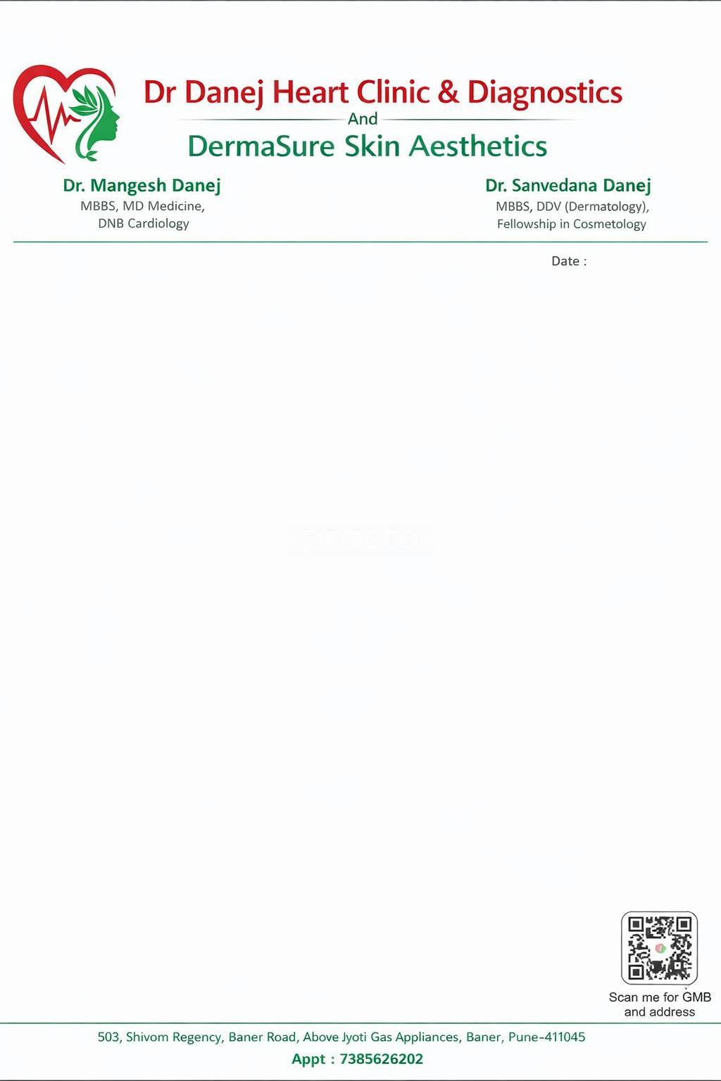 Consent Letter at Dr Danej Heart Clinic & DermaSure Skin Aesthetics Baner Pune