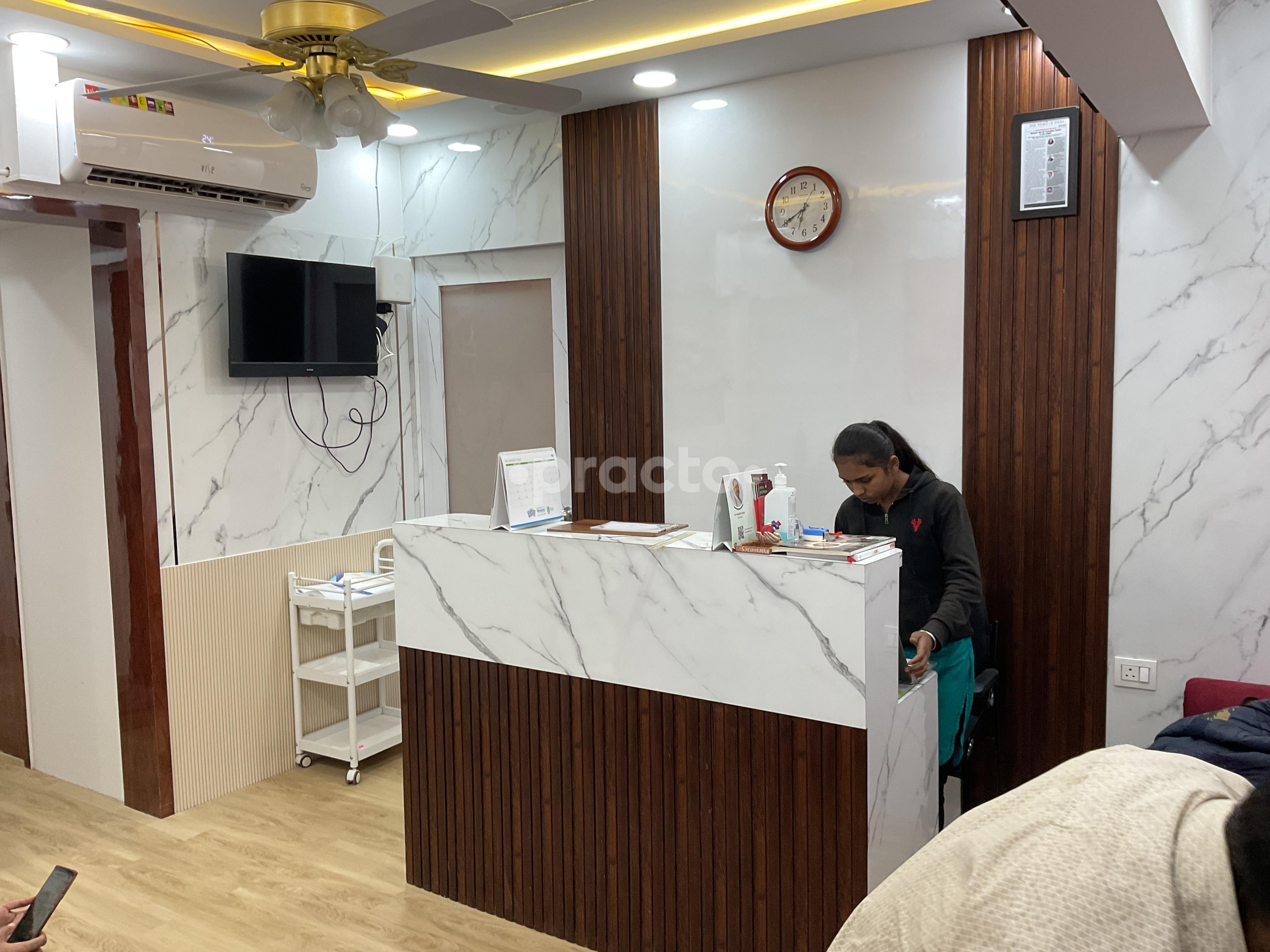 Reception Area at Dr Danej Heart Clinic & DermaSure Skin Aesthetics Baner Pune