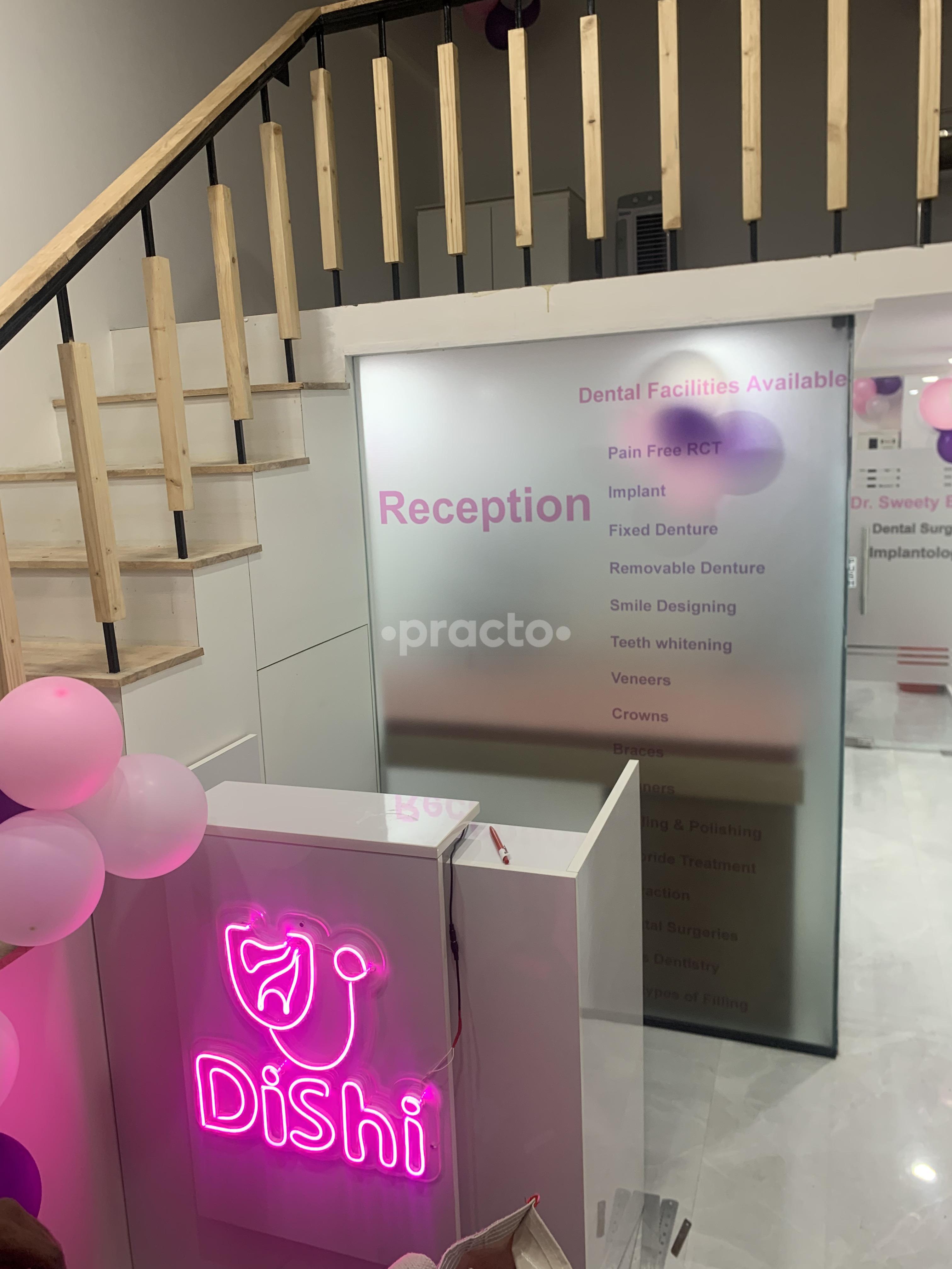 Reception Area at Dishi Dental and Gastro-Liver Clinic Gurgaon Sector 65 Gurgaon