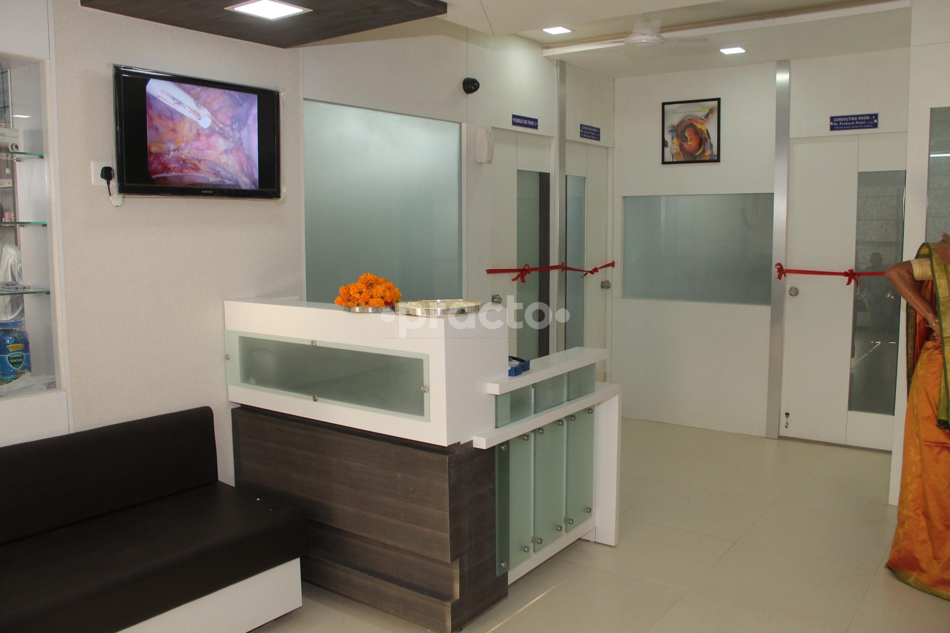Reception Area at Shukan Hospital Sola Ahmedabad