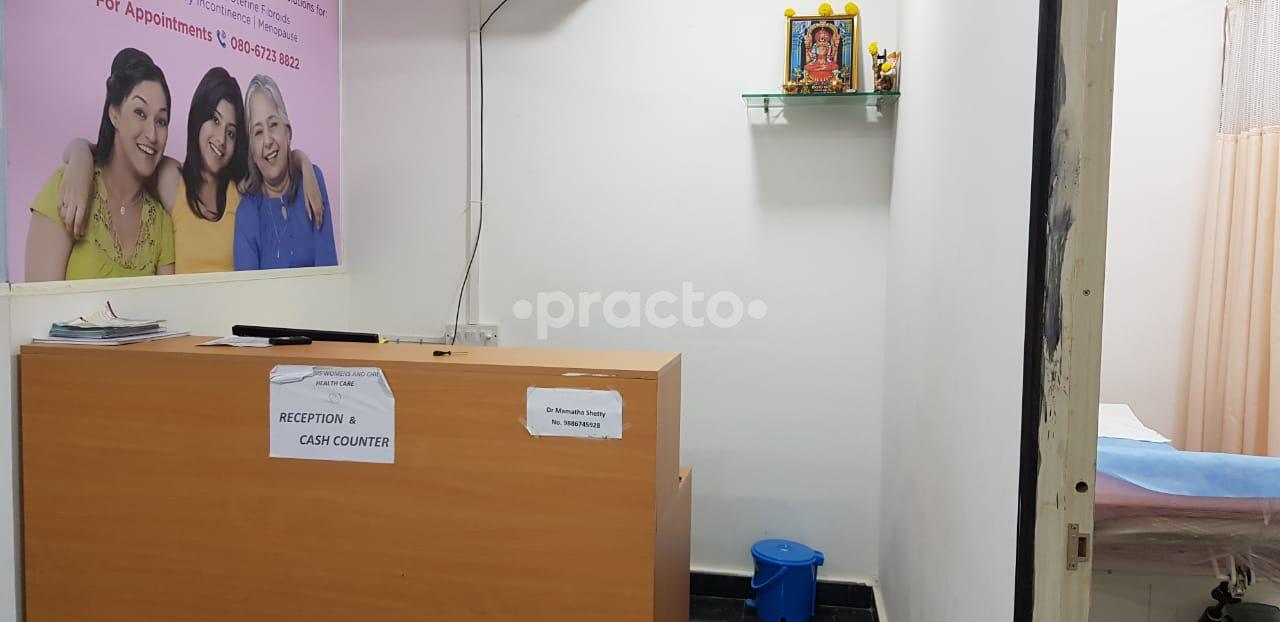 Reception Area at The Genesis Women and Child Healthcare Thanisandra Bangalore