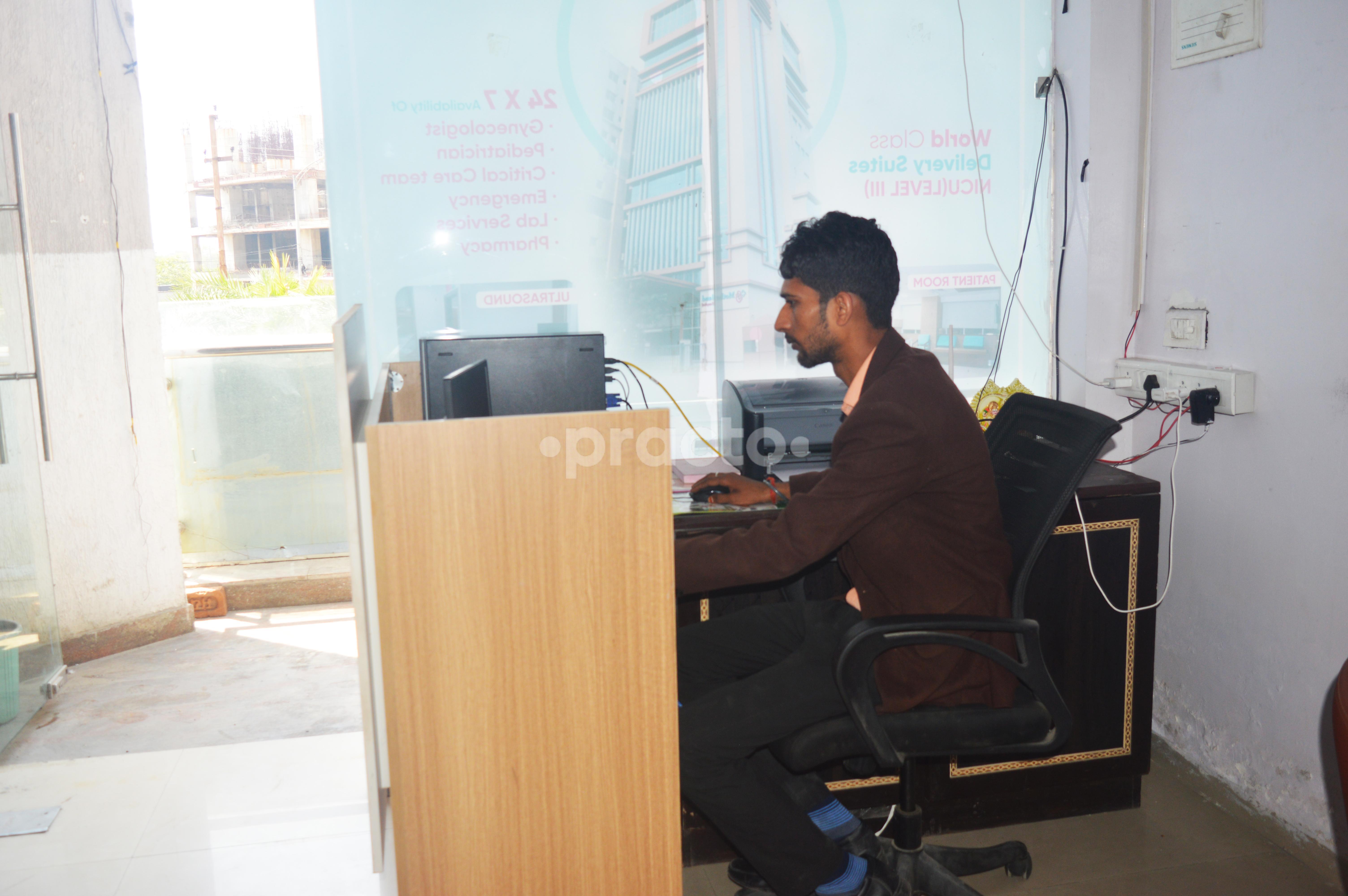 Reception Area at Motherland Hospital Greater Noida West Greater Noida
