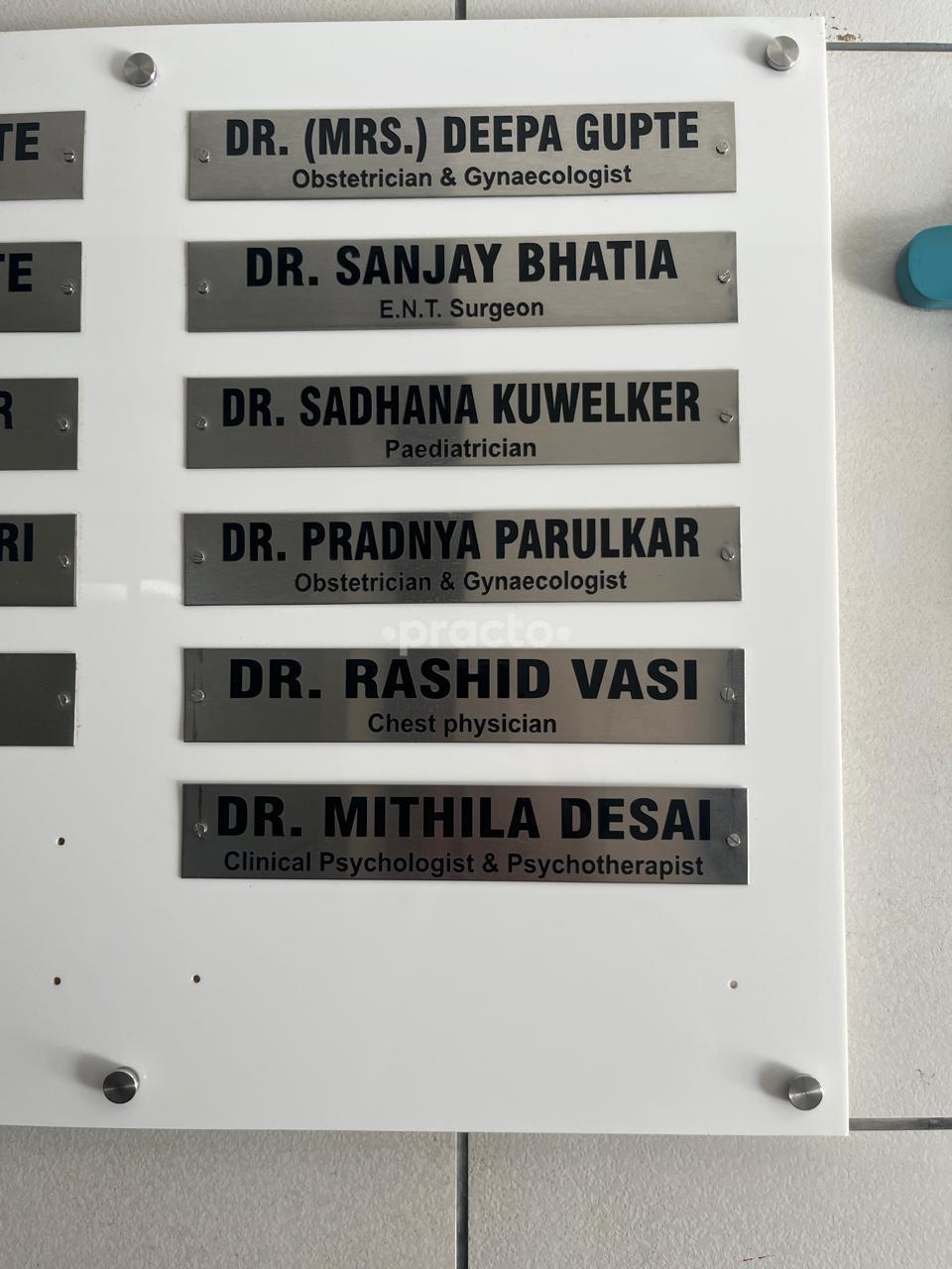 Outside Area at Dr. Mithila Desai Clinic Khar West Mumbai