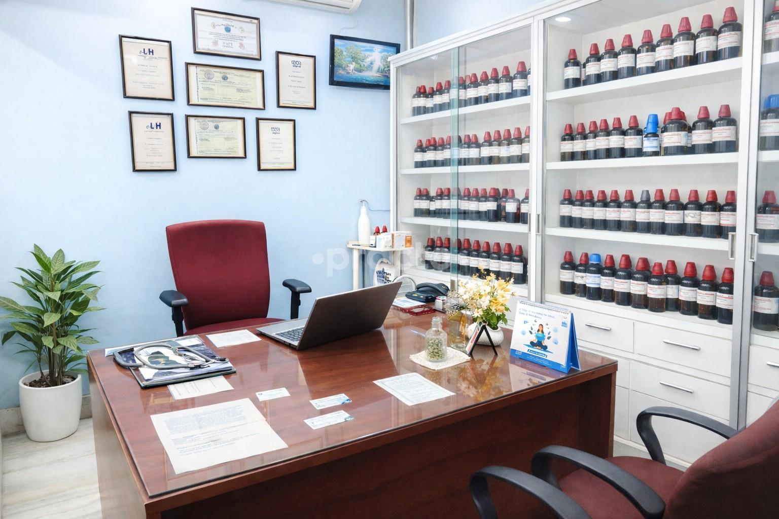 Consultation Room at Dr. Jaiswal's Homoeopathy Clinic Tarnaka Hyderabad