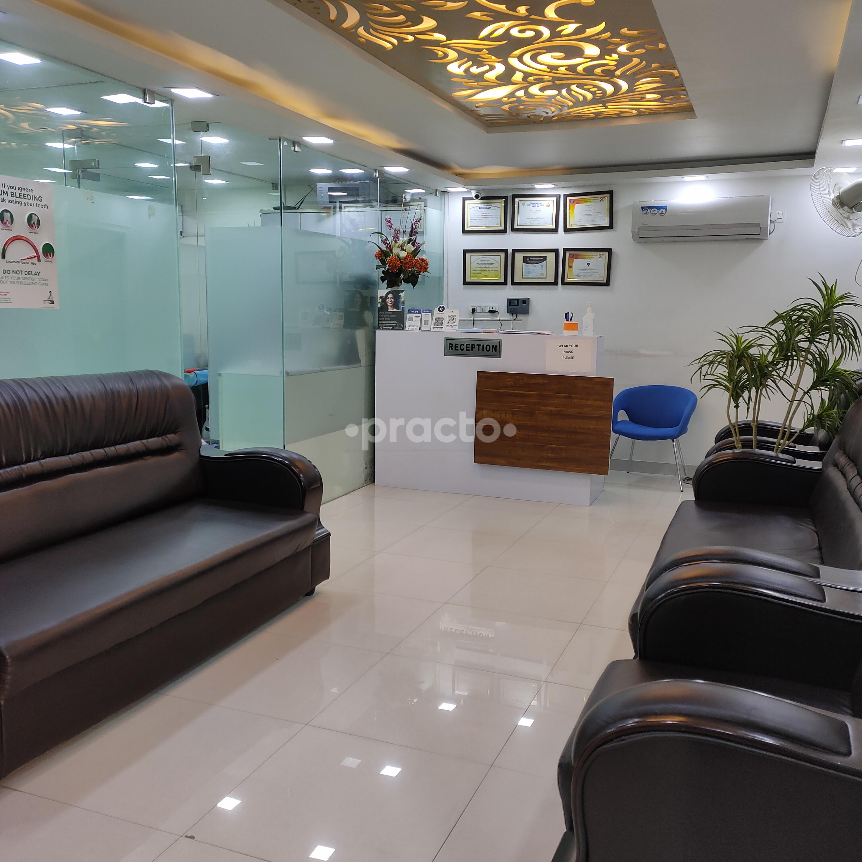 Reception Area at LN Dental Tolichowki Hyderabad