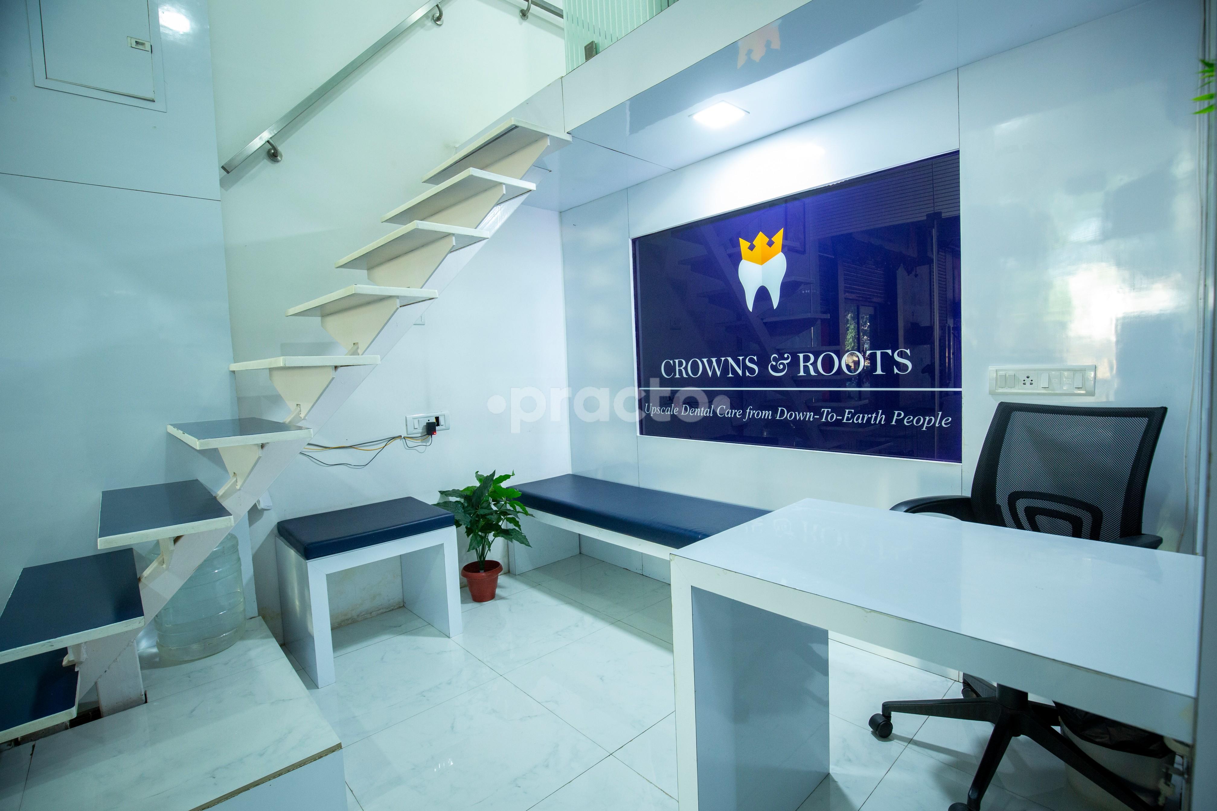 Reception Area at Crowns and Roots Dental Clinic Gandhi Nagar Nagpur