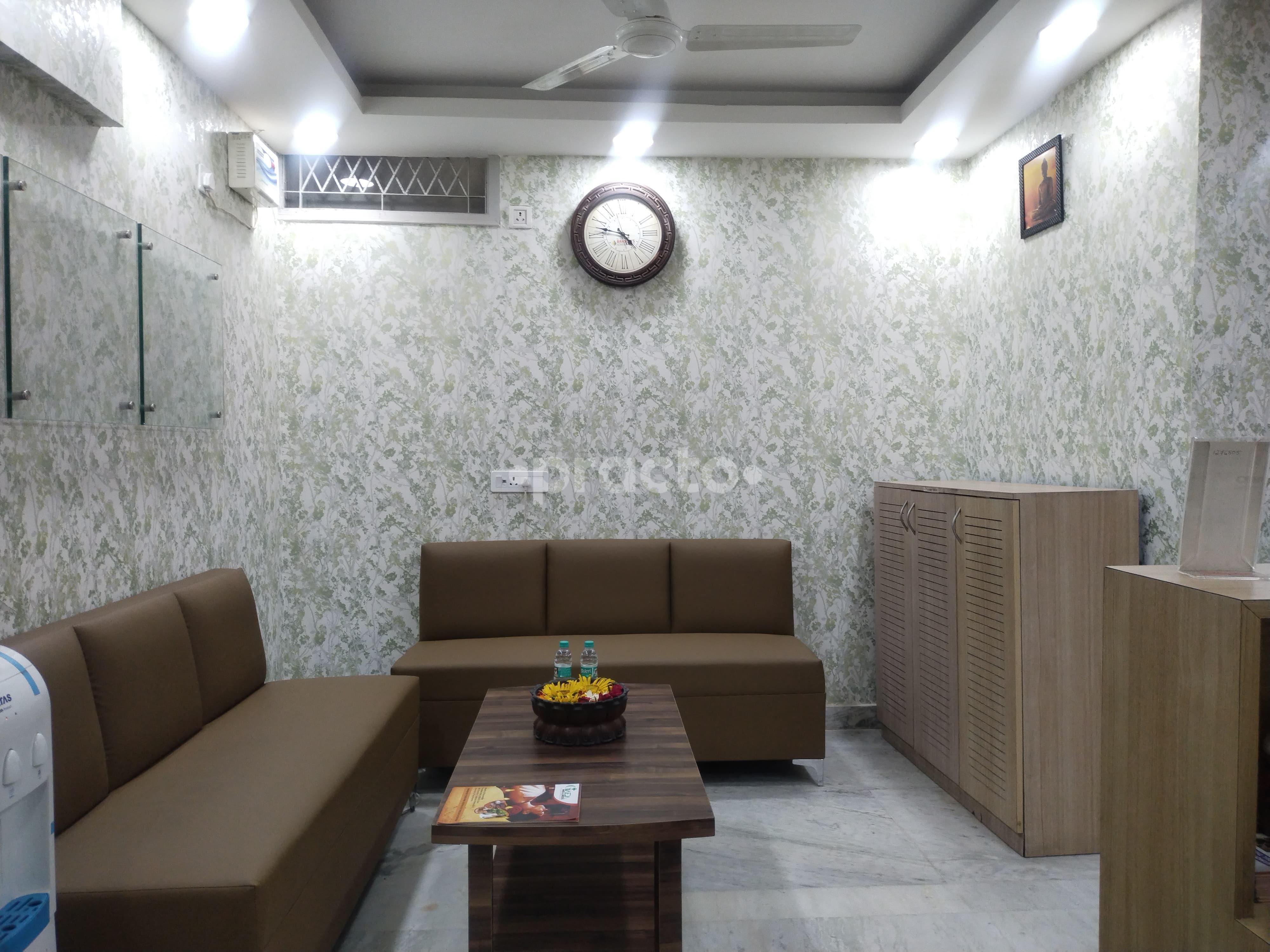 Waiting Area at Gaea Wellness CR Park Delhi