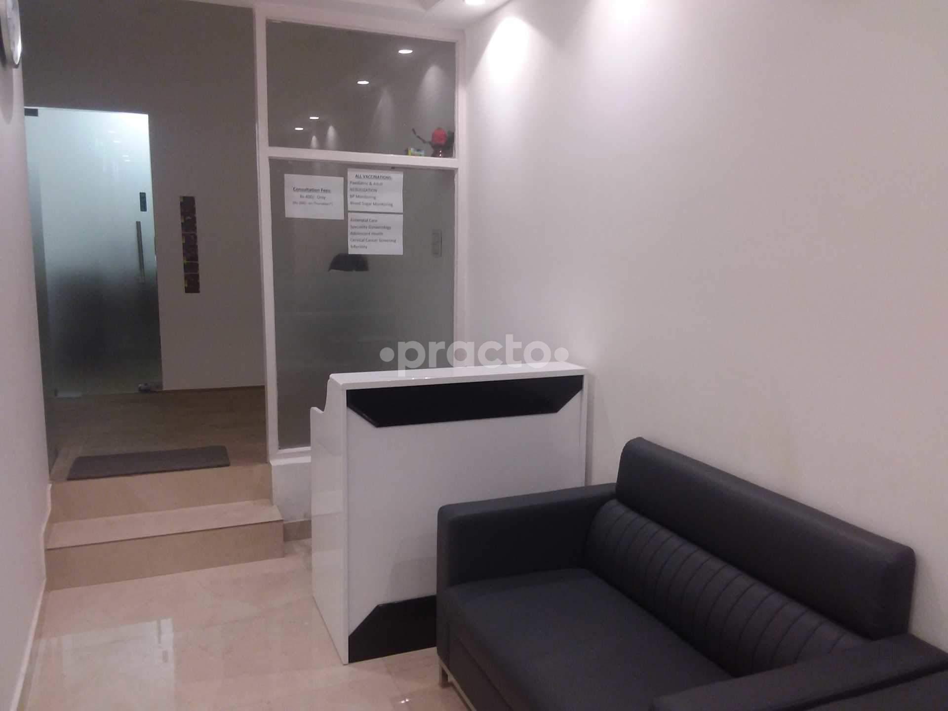 Reception Area at Dr. Puja's Clinic Patparganj Delhi