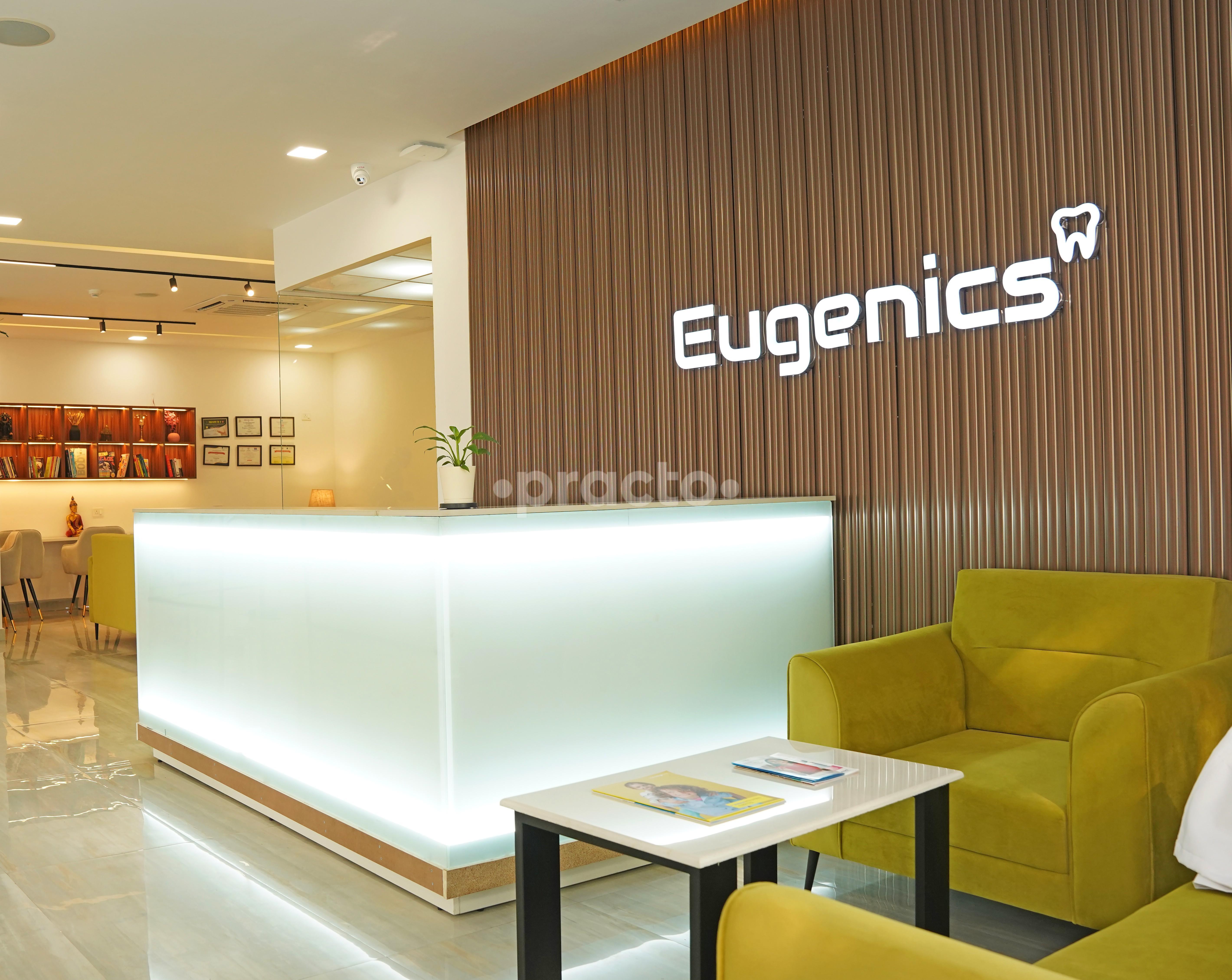 Reception Area at Eugenics Dental Clinic - AIIMS & MAMC qualified doctors Beta II Greater Noida