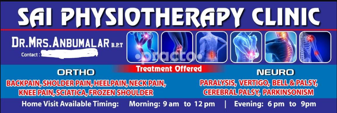 Sai Physiotherapy Clinic St Thomas Mount Chennai