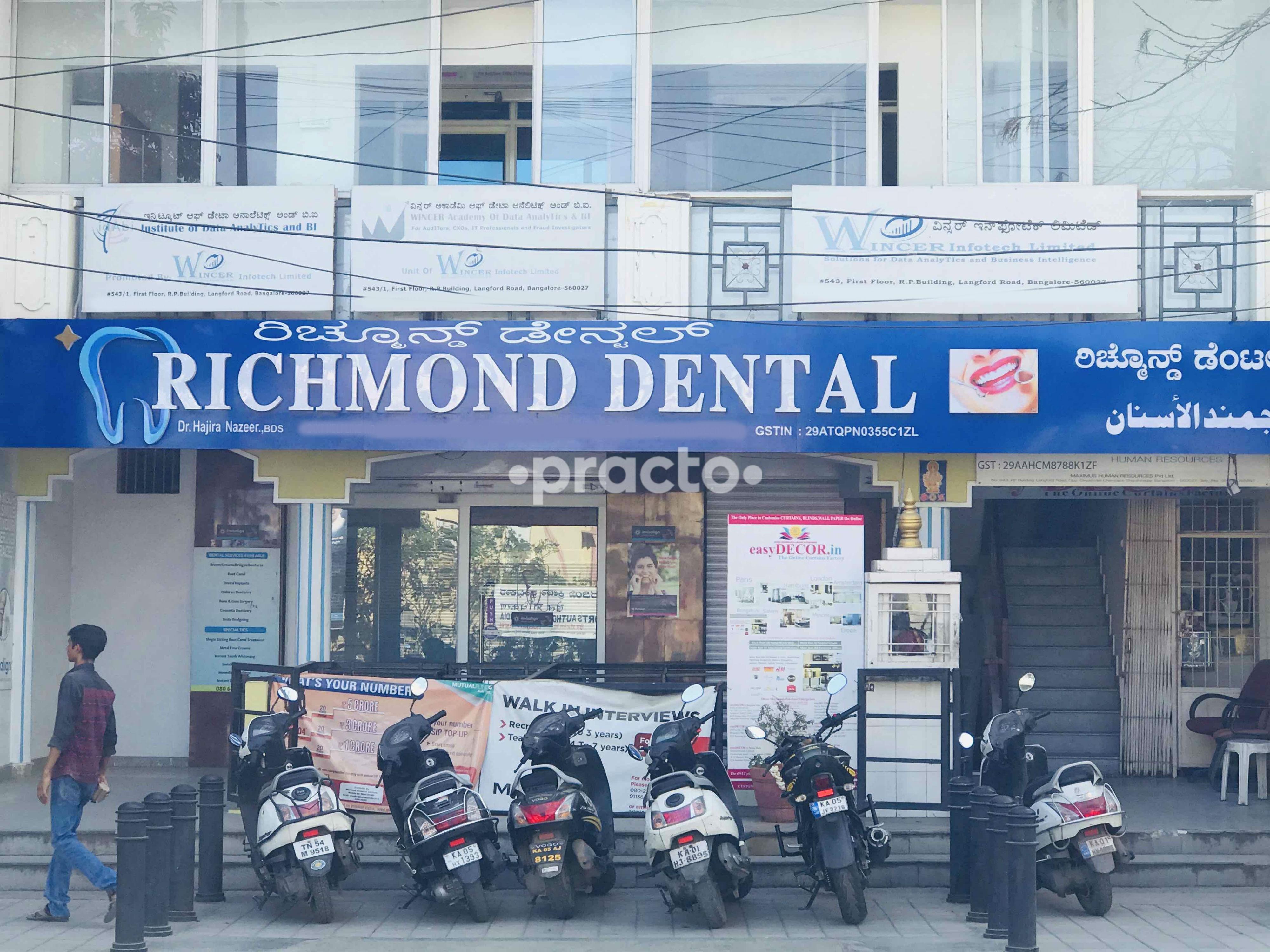 Outside Area at Richmond Dental and Aesthetic Centre Langford Road Bangalore