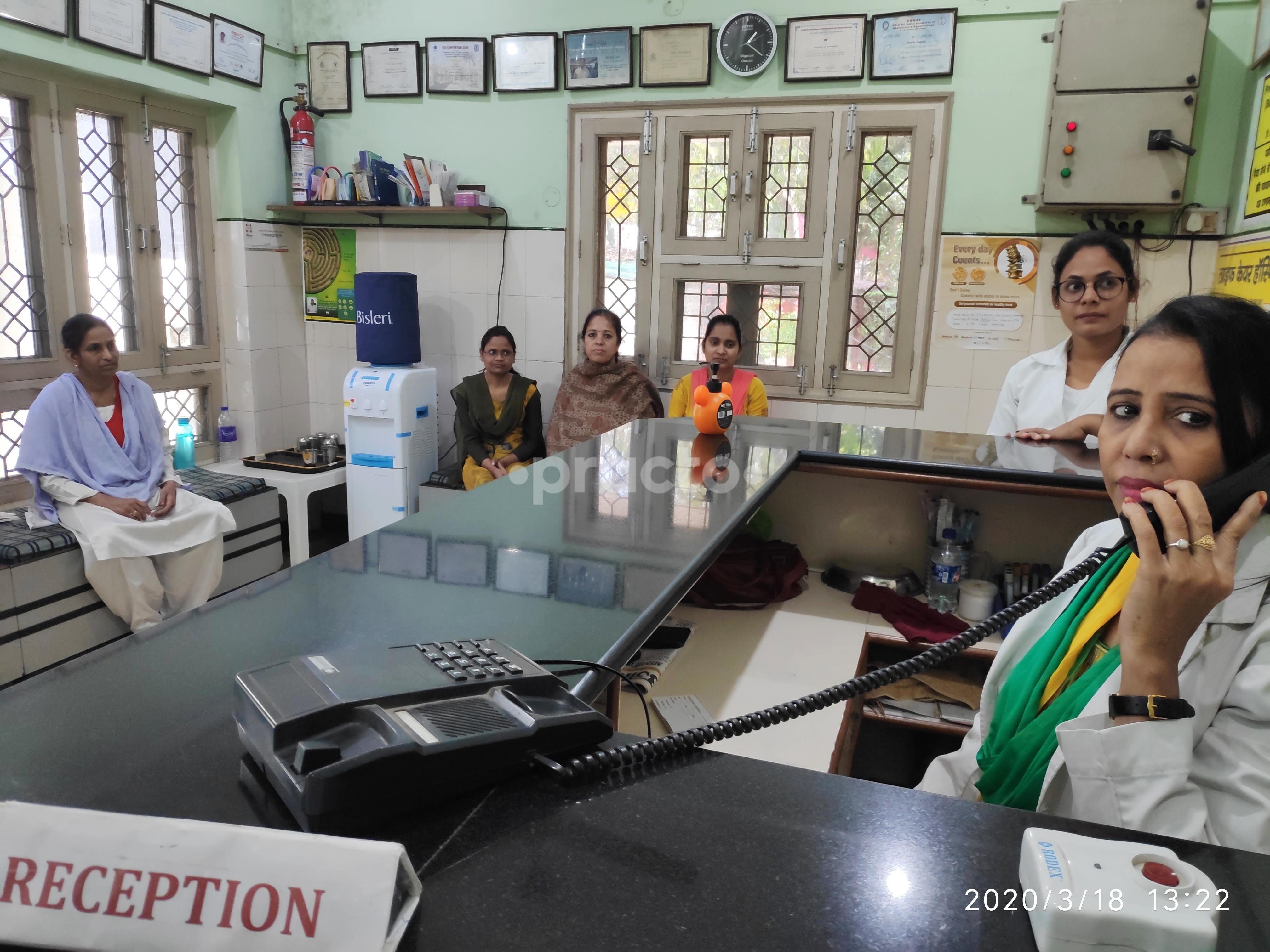 Reception Area at Life Care Hospital Lalbagh Lucknow