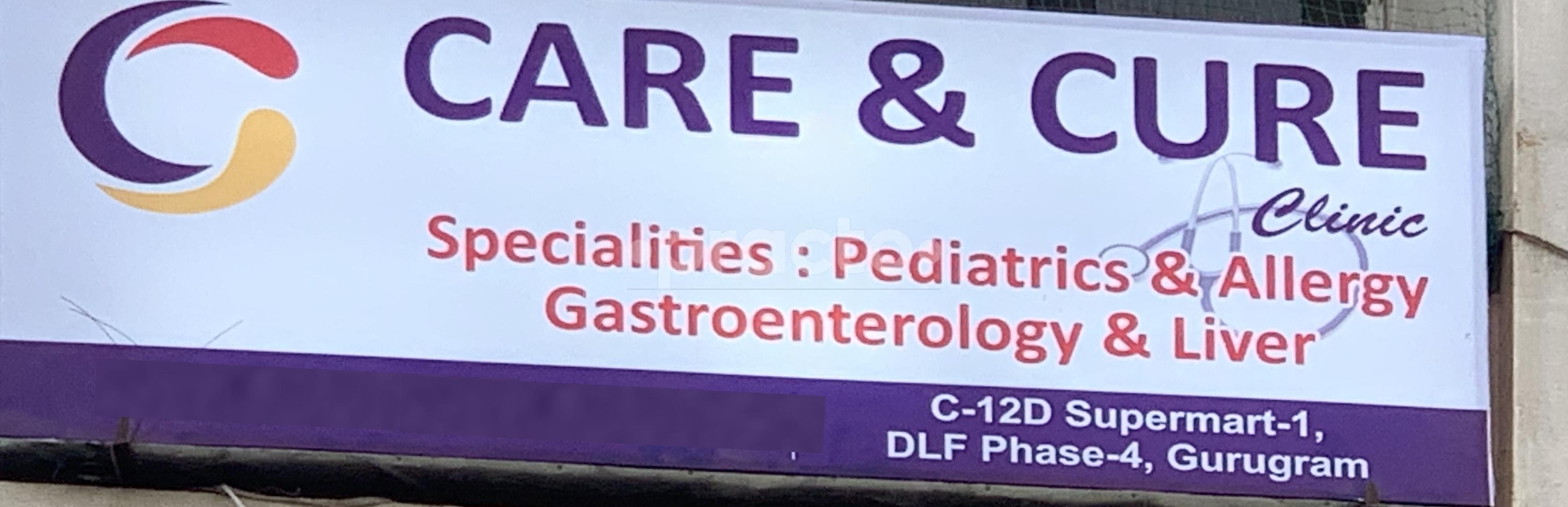 Entrance at Care & Cure Clinic DLF Phase IV Gurgaon