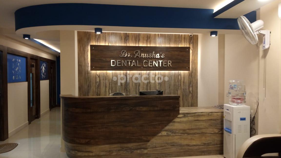 Reception Area at Dr Anusha's Dental Center Virugambakkam Chennai