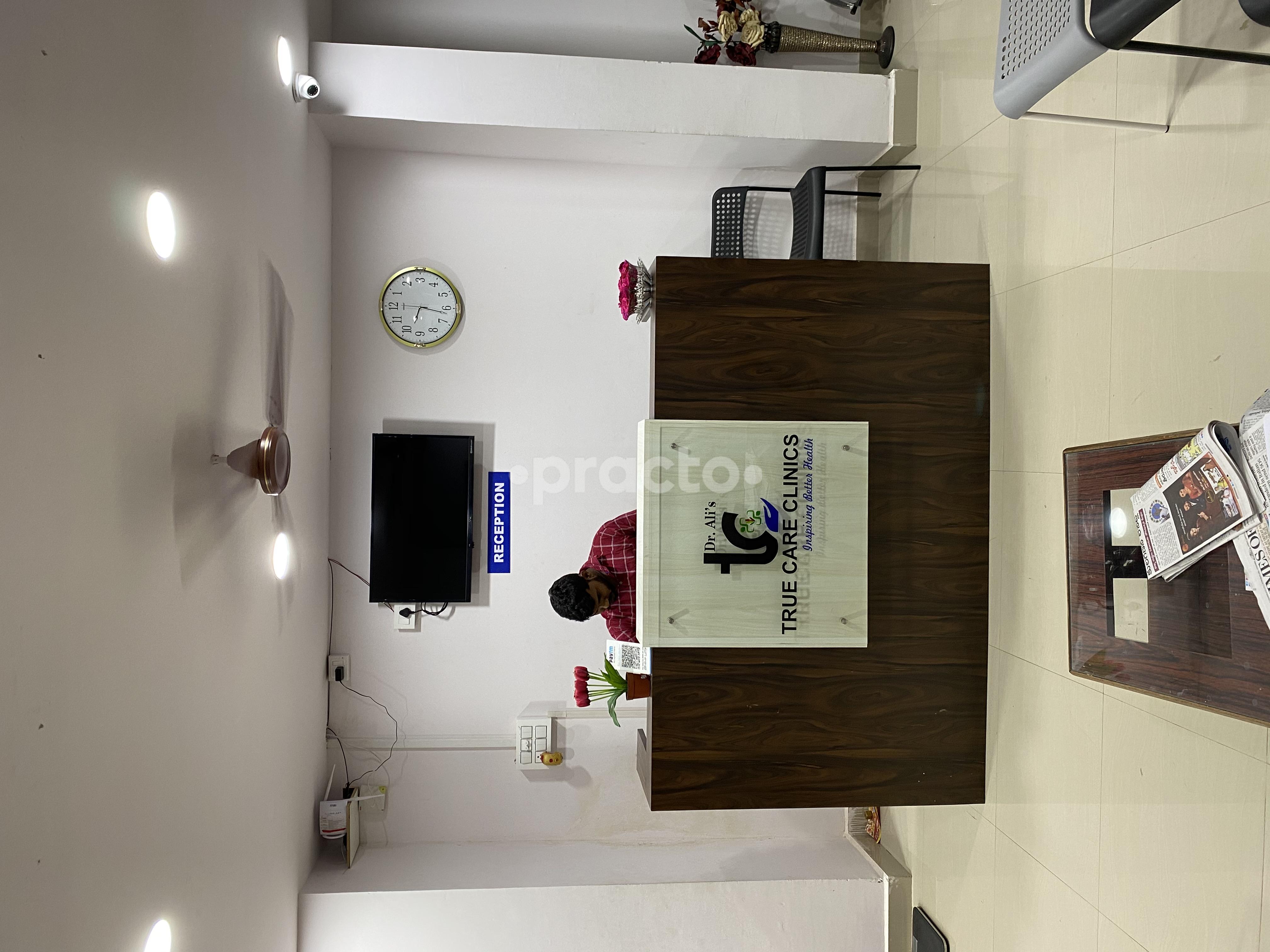Reception Area at DR ALI'S TRUE CARE CLINICS Manikonda Hyderabad