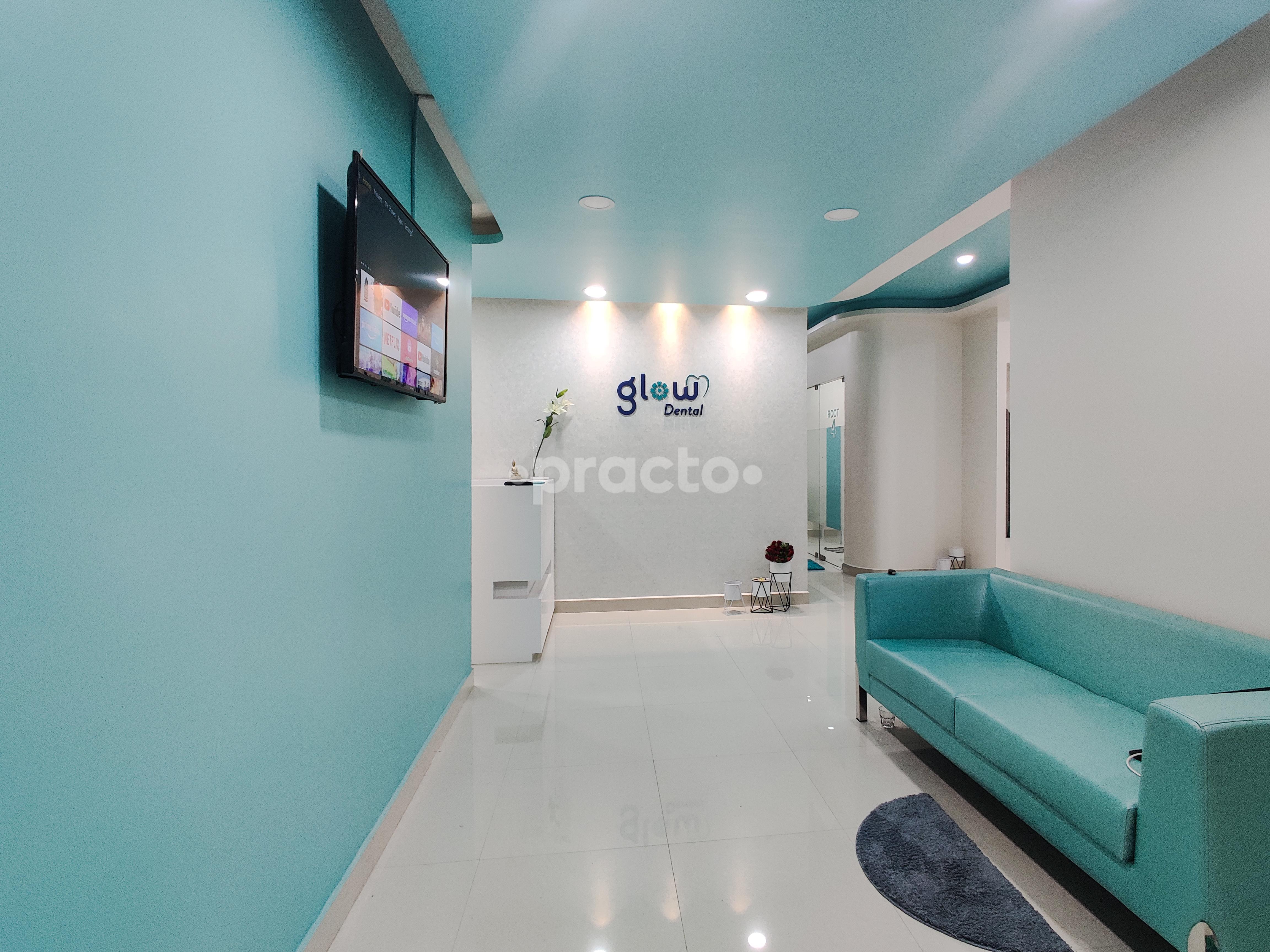 Reception Area at Glow Dental Navalur Chennai