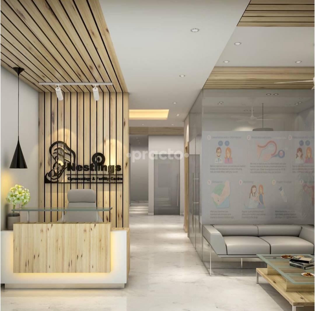 Reception Area at Nestlings Gynaecology And Fertility Centre Gurgaon Sector 55 Gurgaon