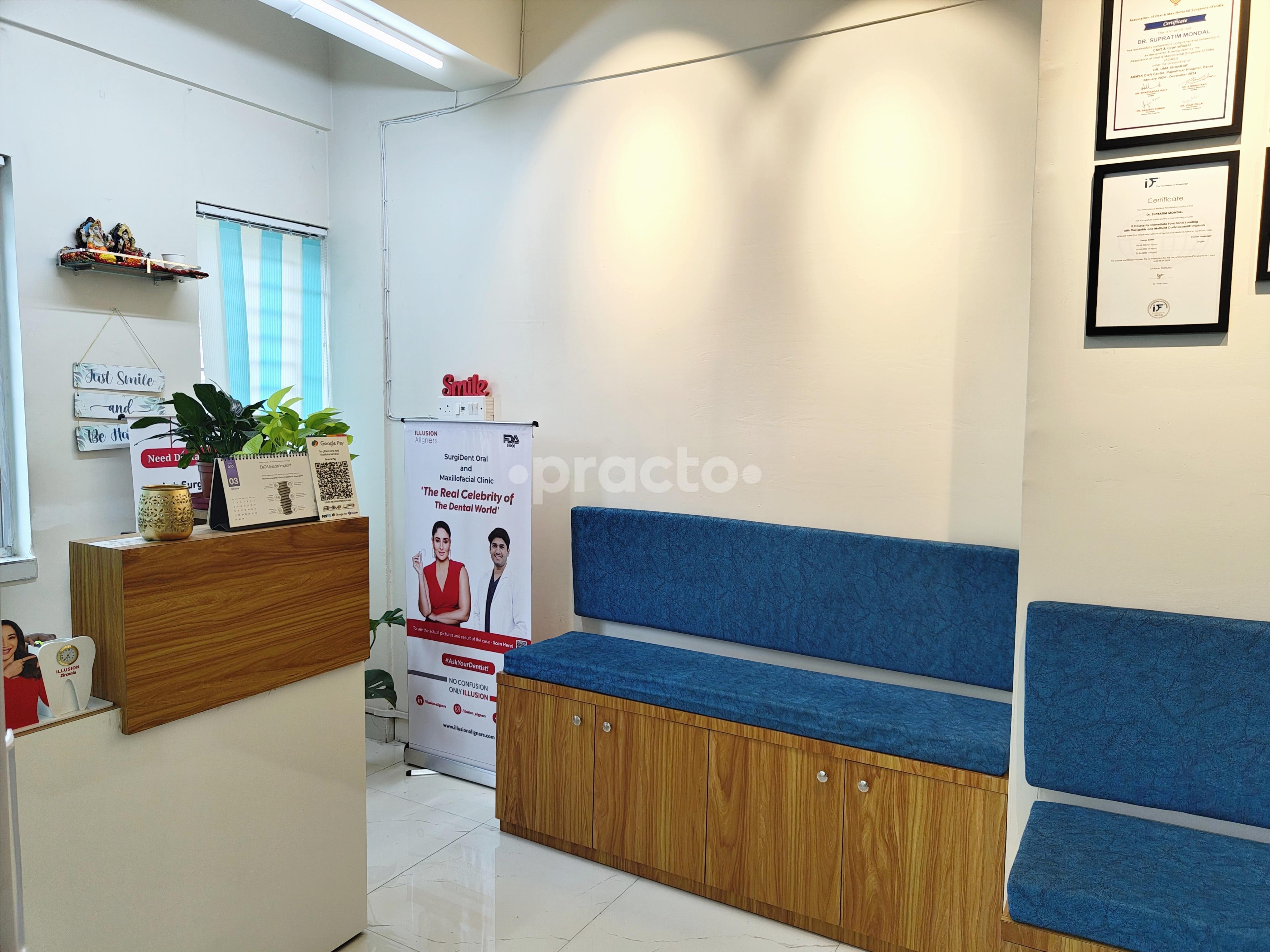 Reception Area at SurgiDent Oral and Maxillofacial Clinic  Garfa Main Road Kolkata