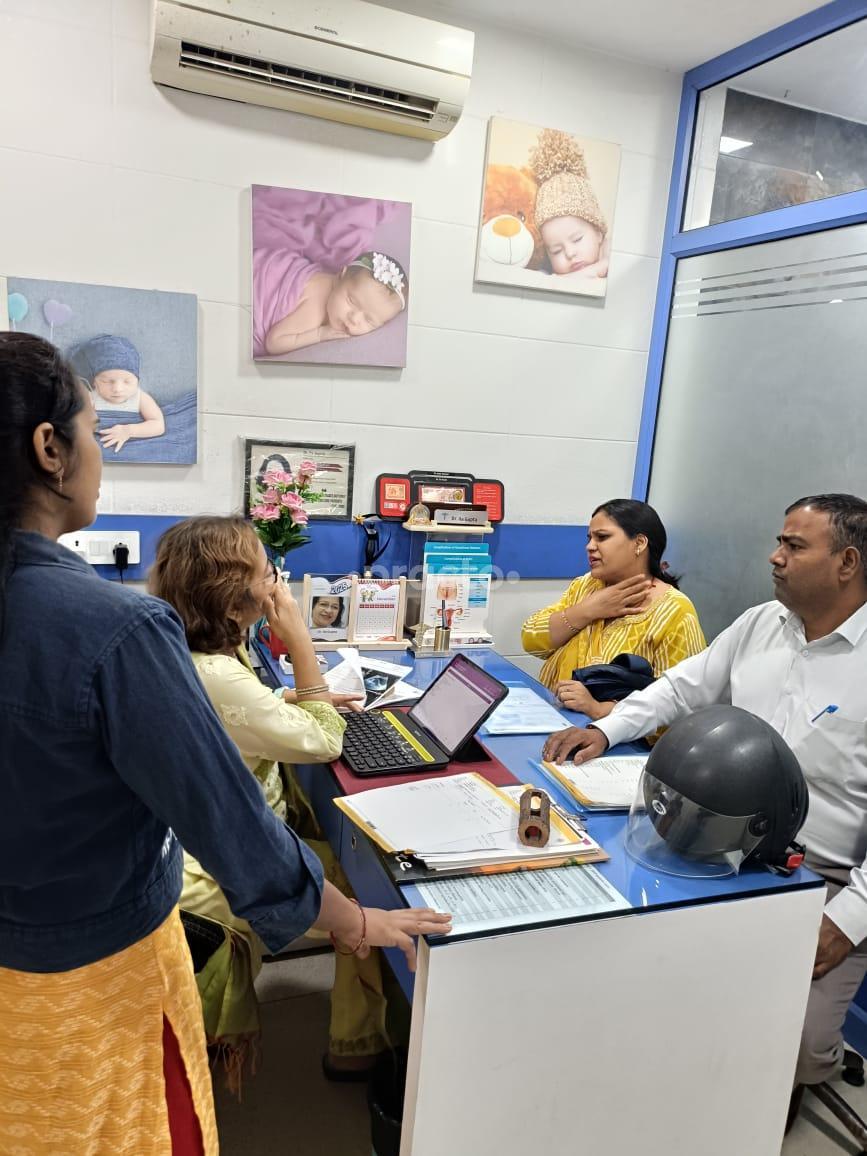 Reception Area at Dr. Ila Gupta Clinic Chander Nagar Ghaziabad