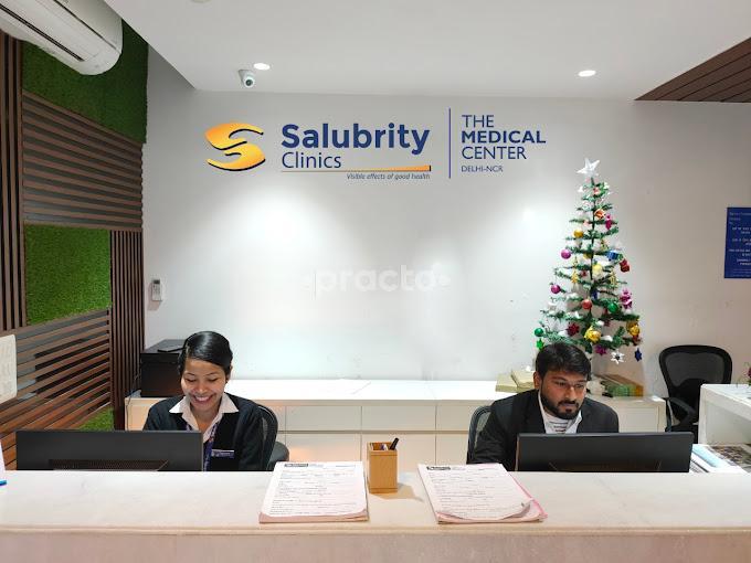 Reception Area at Salubrity Clinics Safdarjung Enclave Delhi