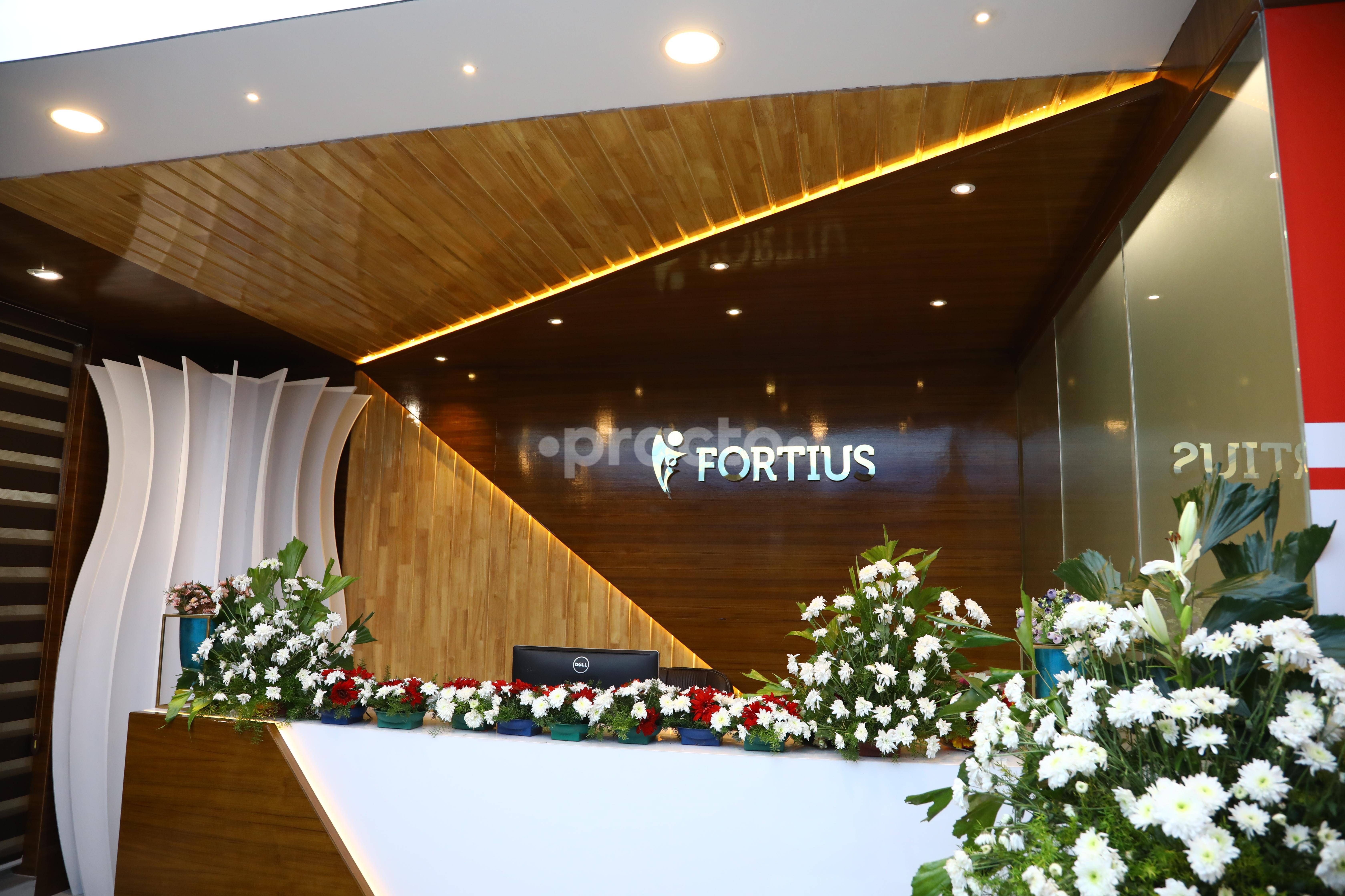 Reception Area at Fortius Health Clinic Richards Town Bangalore