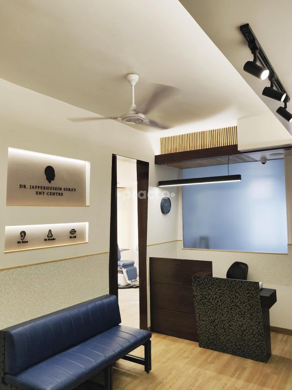 Reception Area at Dr. Jafferhusein Sura's ENT Centre Opera House Mumbai