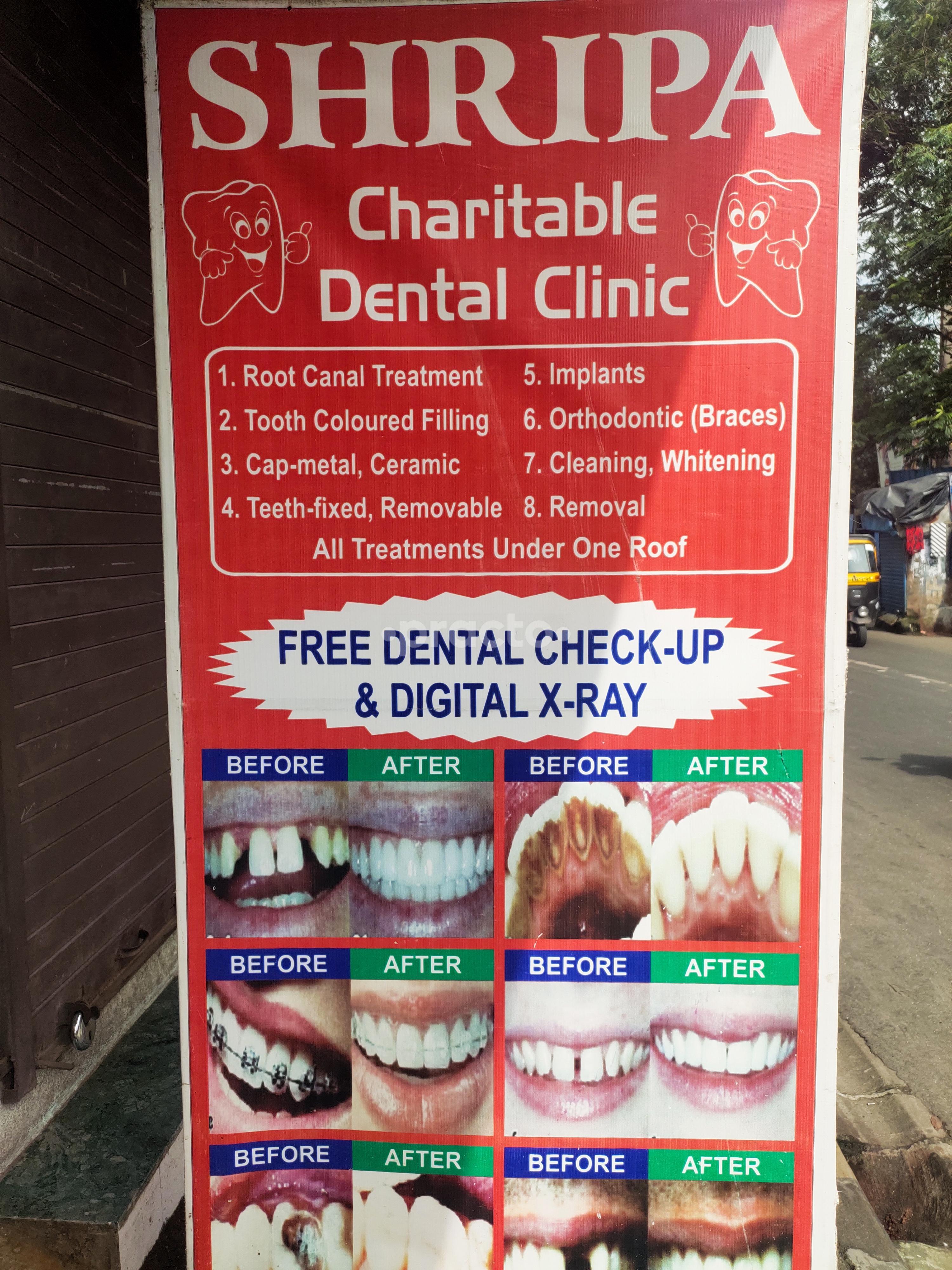 Establishment board at Shripa Dental Clinic Bhandup Mumbai