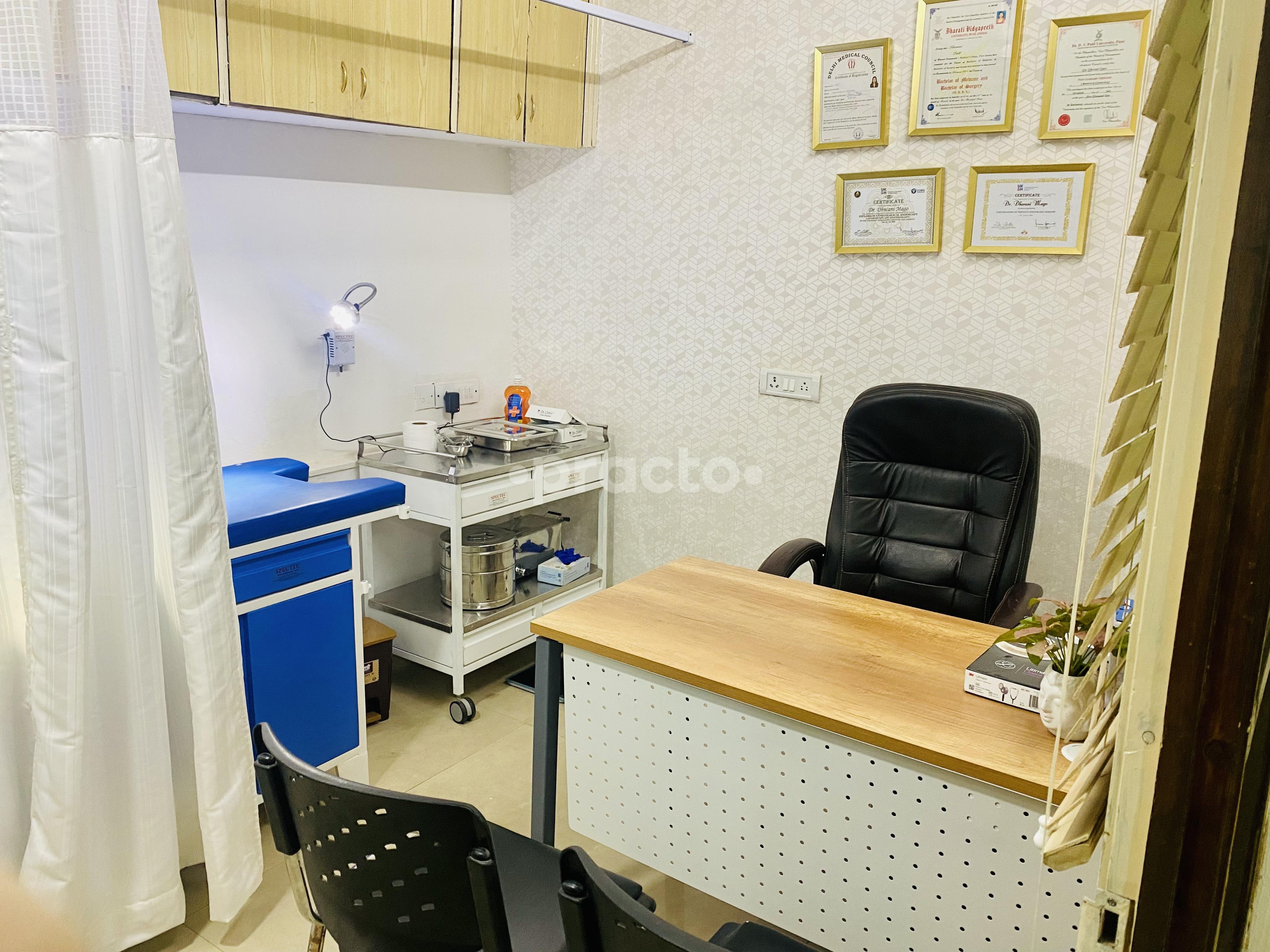 Consultation Room at My Gynae Clinic Kalkaji Delhi