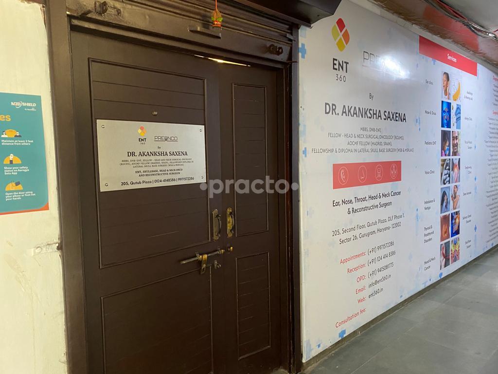 Entrance at ENT 360 by Dr. Akanksha Saxena DLF Phase I Gurgaon