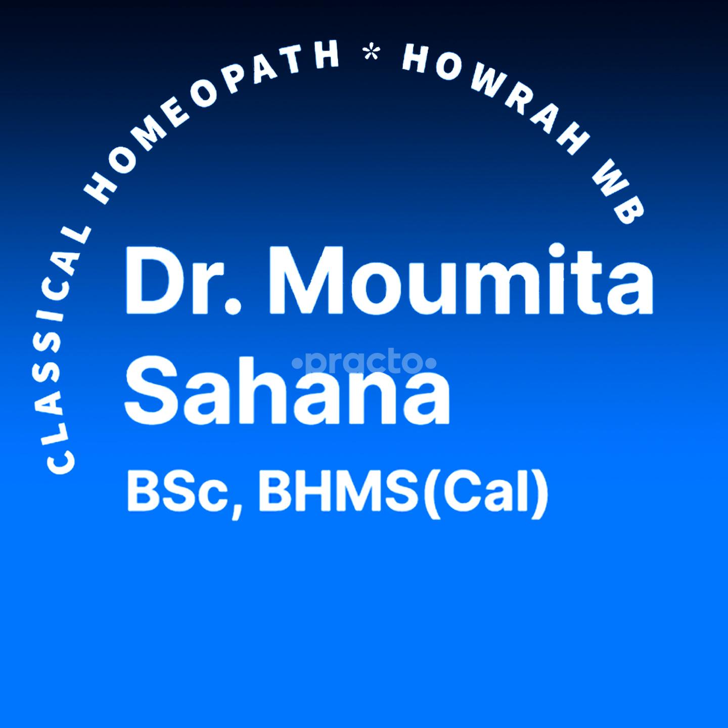Visiting Card at Dr. Moumita Sahana  Clinic Ichapur Howrah