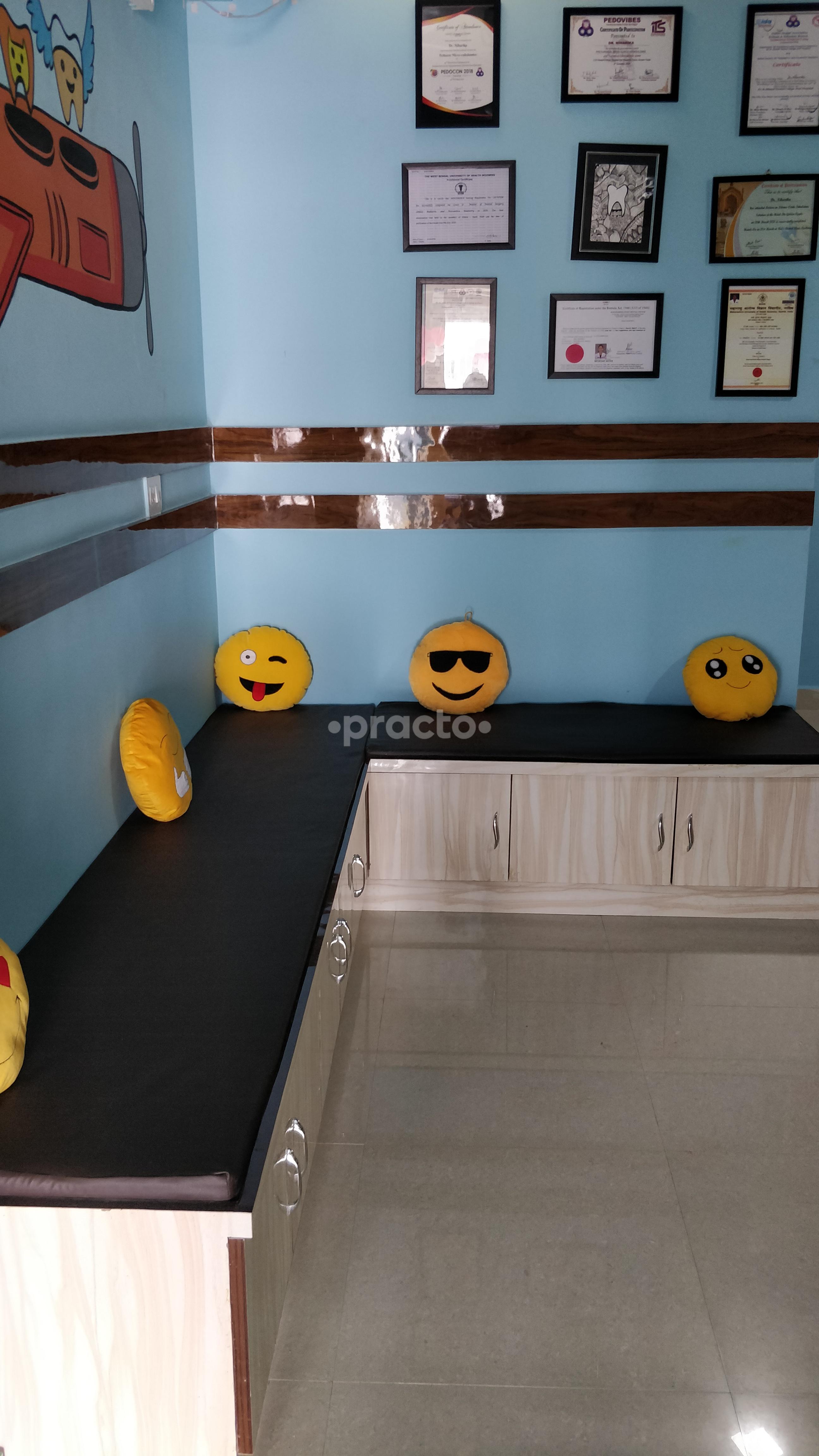 Reception Area at Kids Dental World Raja Bazar Patna
