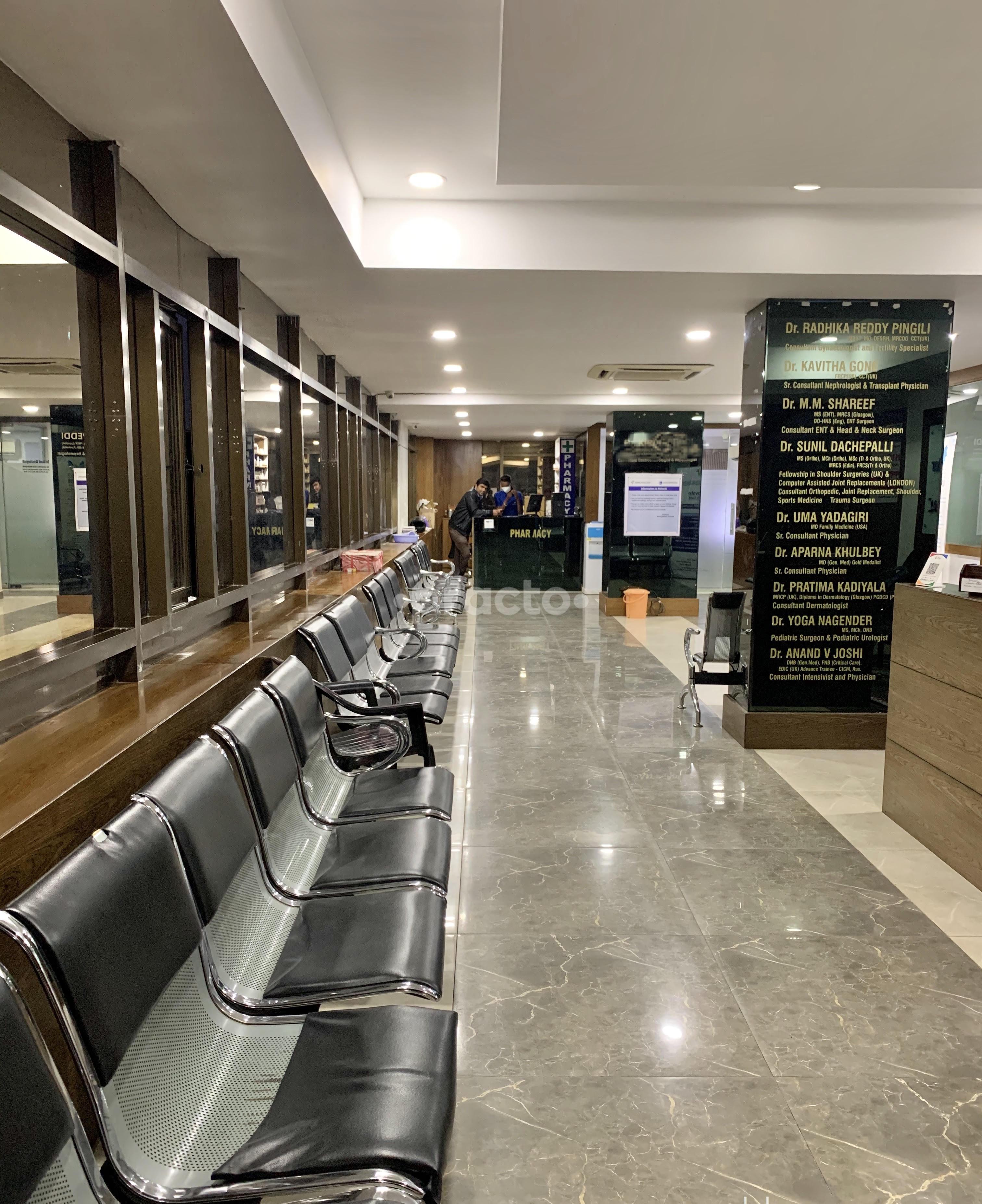 Waiting Area at Advanced Ortho Clinic Madhapur Hyderabad
